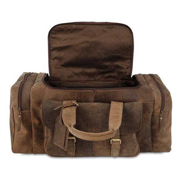 Compact Leather Gym Bag