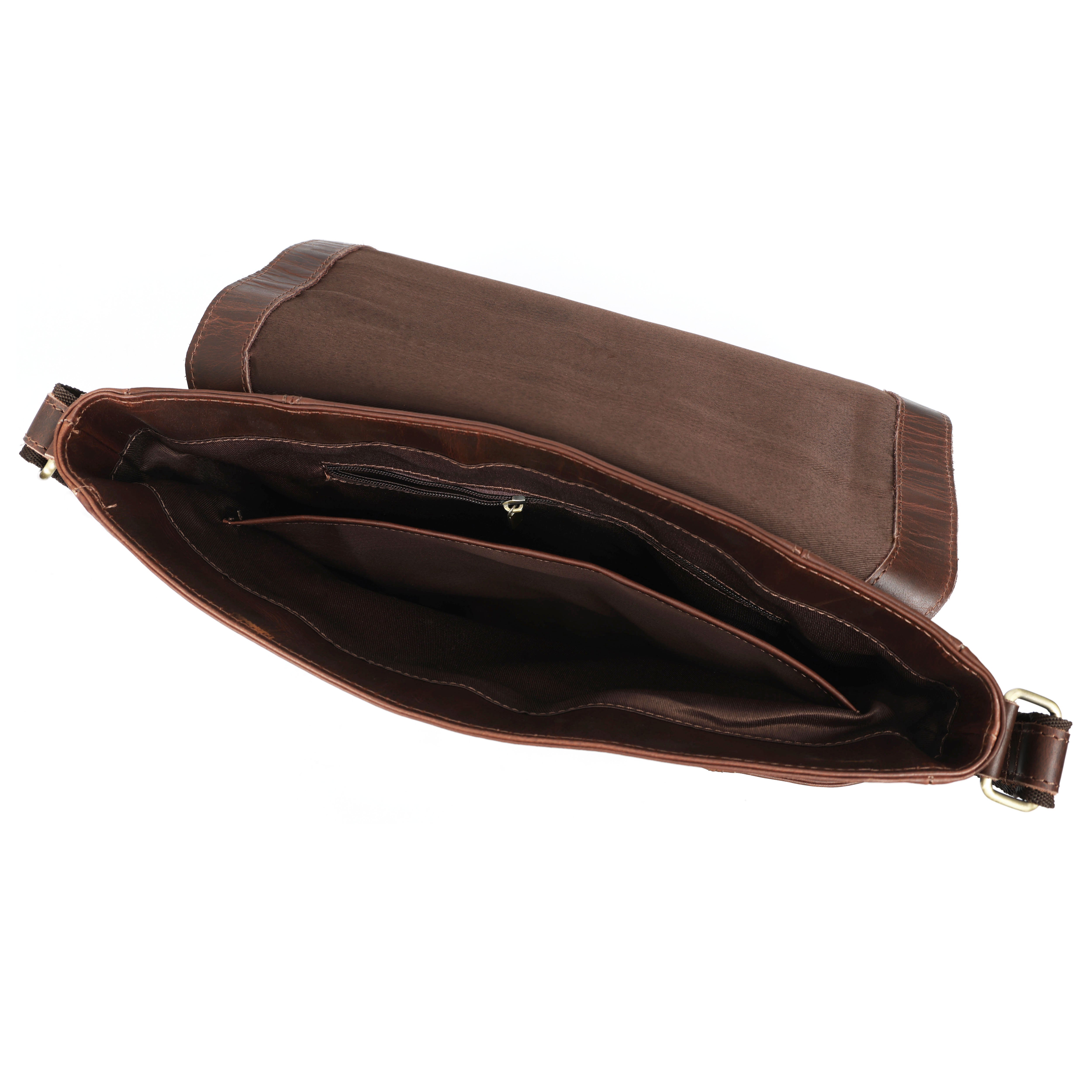 Brice Men's Buffalo Leather Messenger Bag – Vintage Work & Everyday Satchel