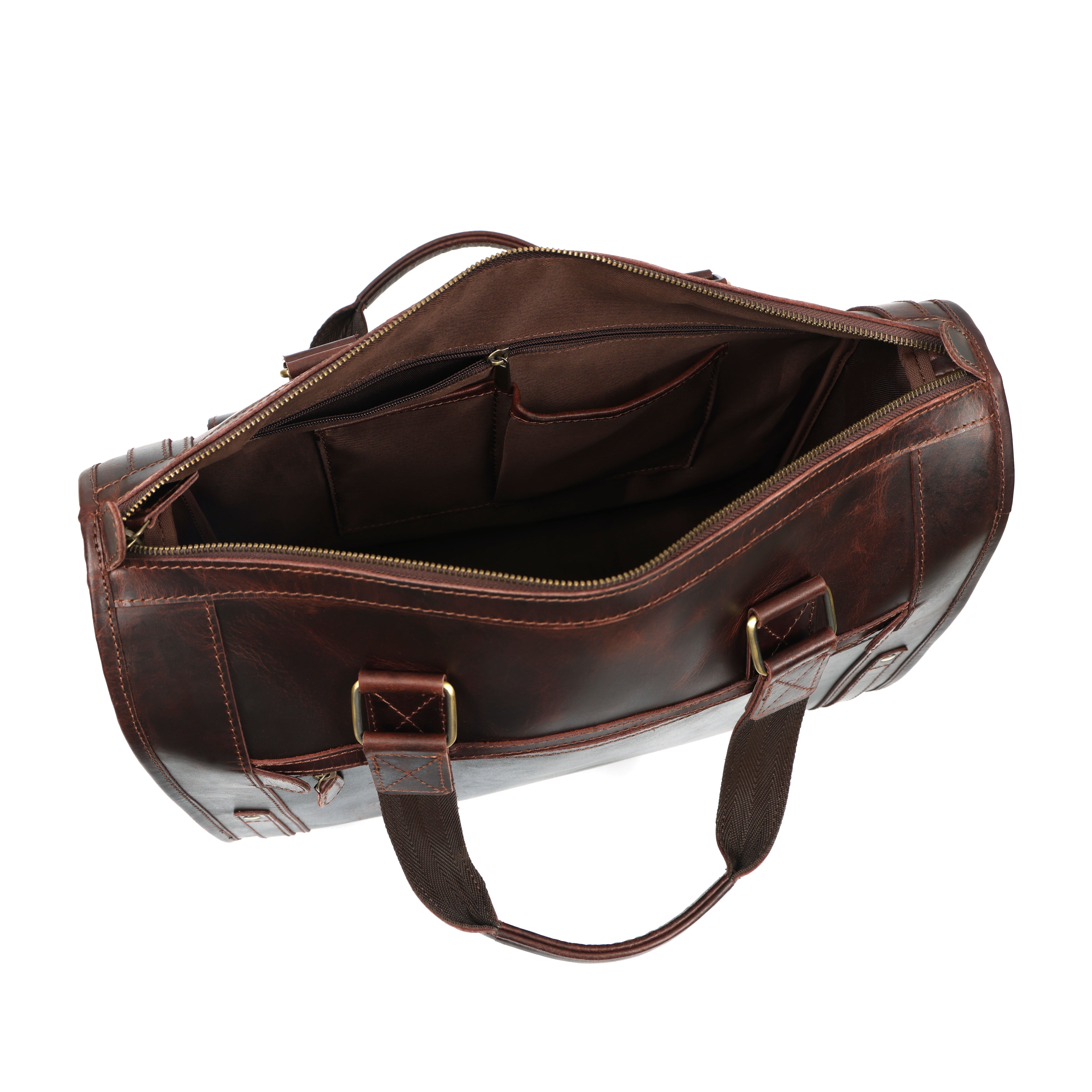 Bear Buffalo Leather Briefcase