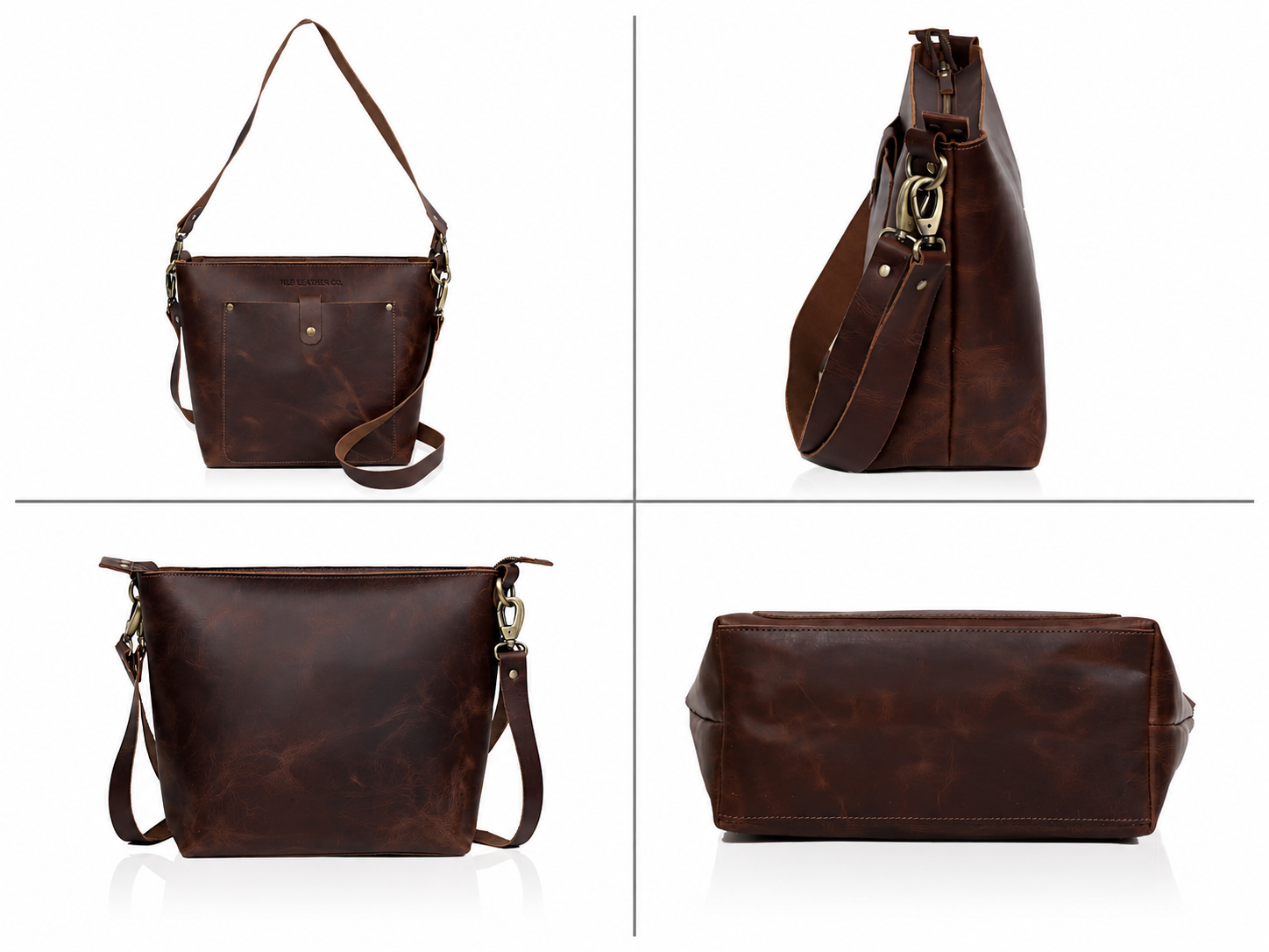 Phoenix Buffalo Leather Tote - Brown