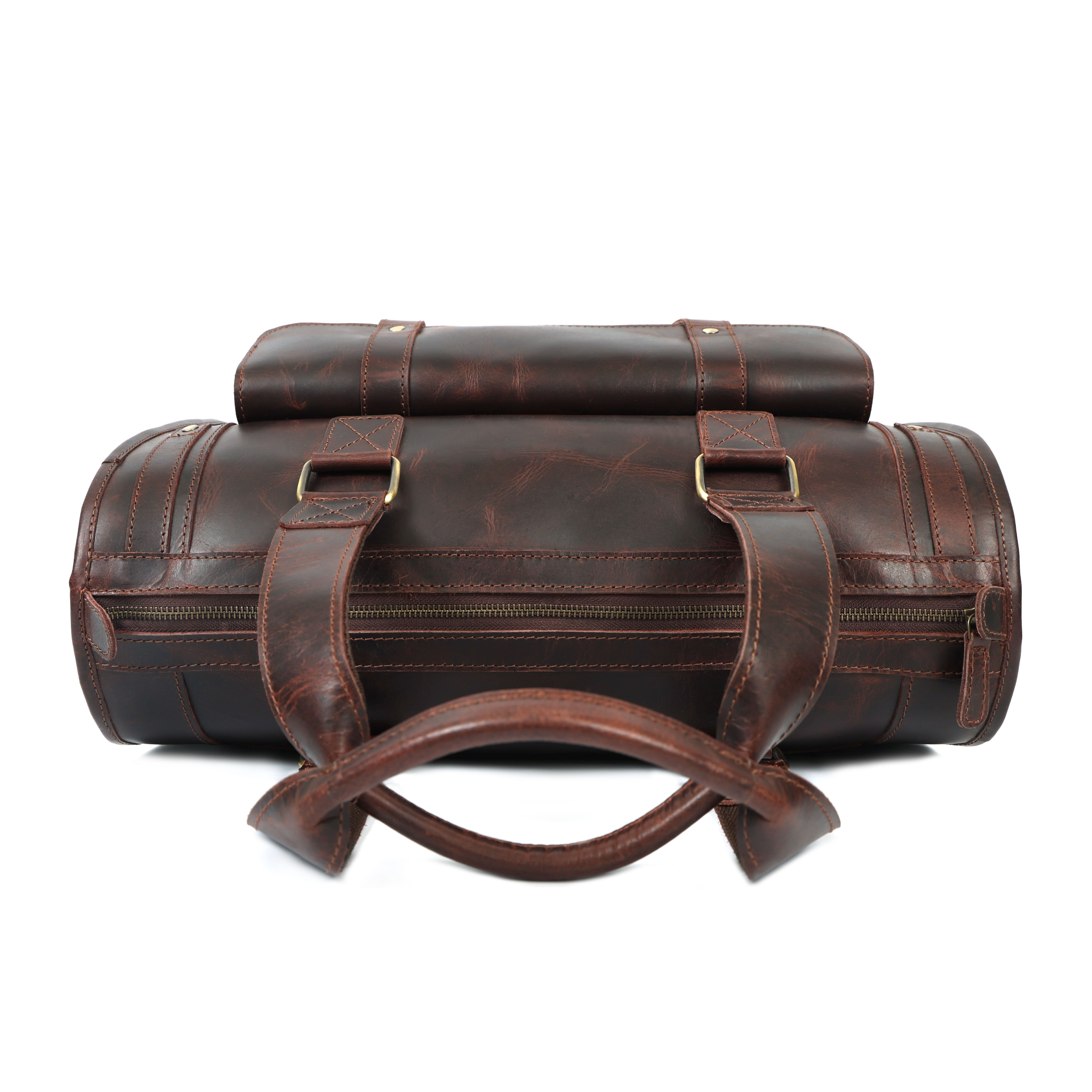 Bear Buffalo Leather Briefcase