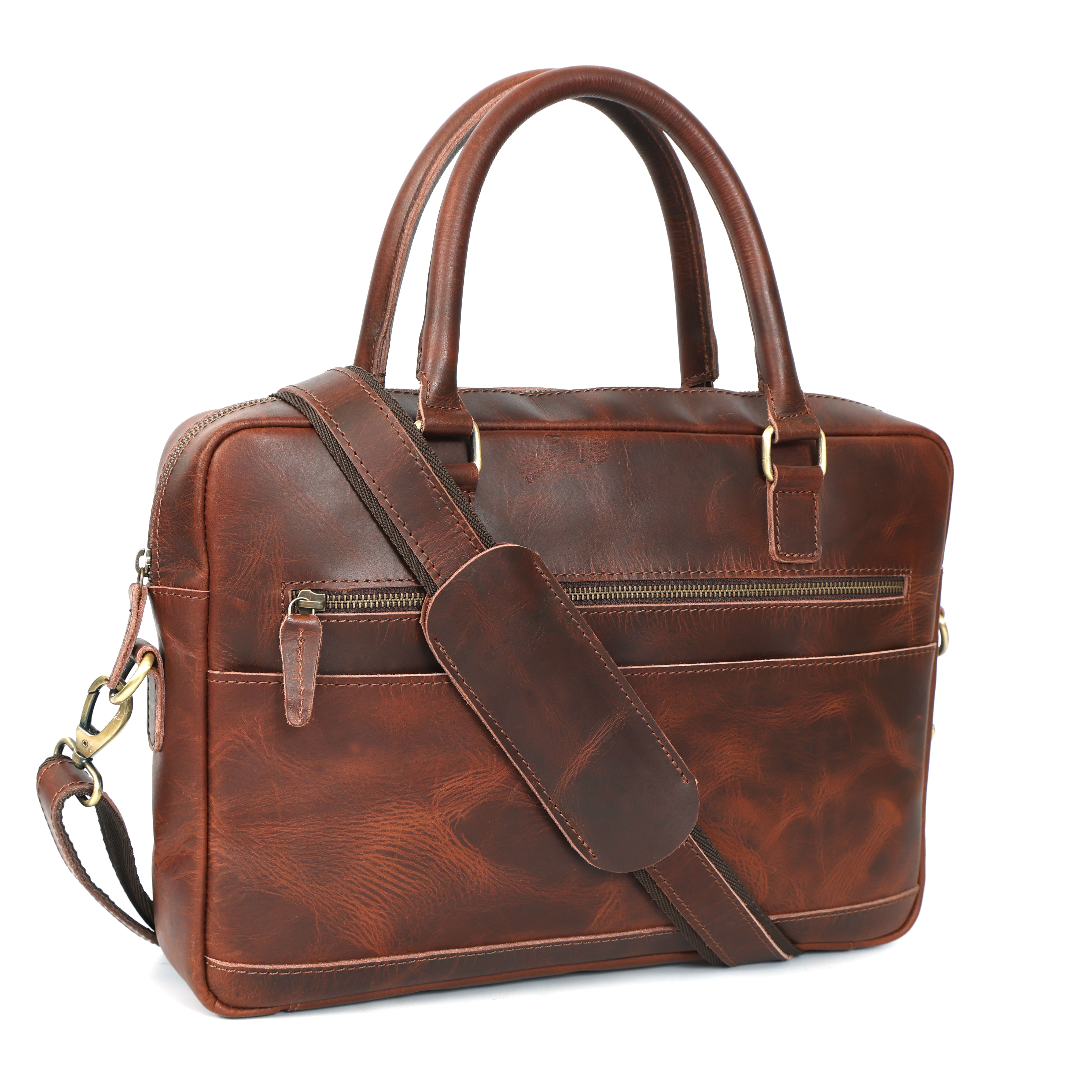 Julian Buffalo Leather Briefcase