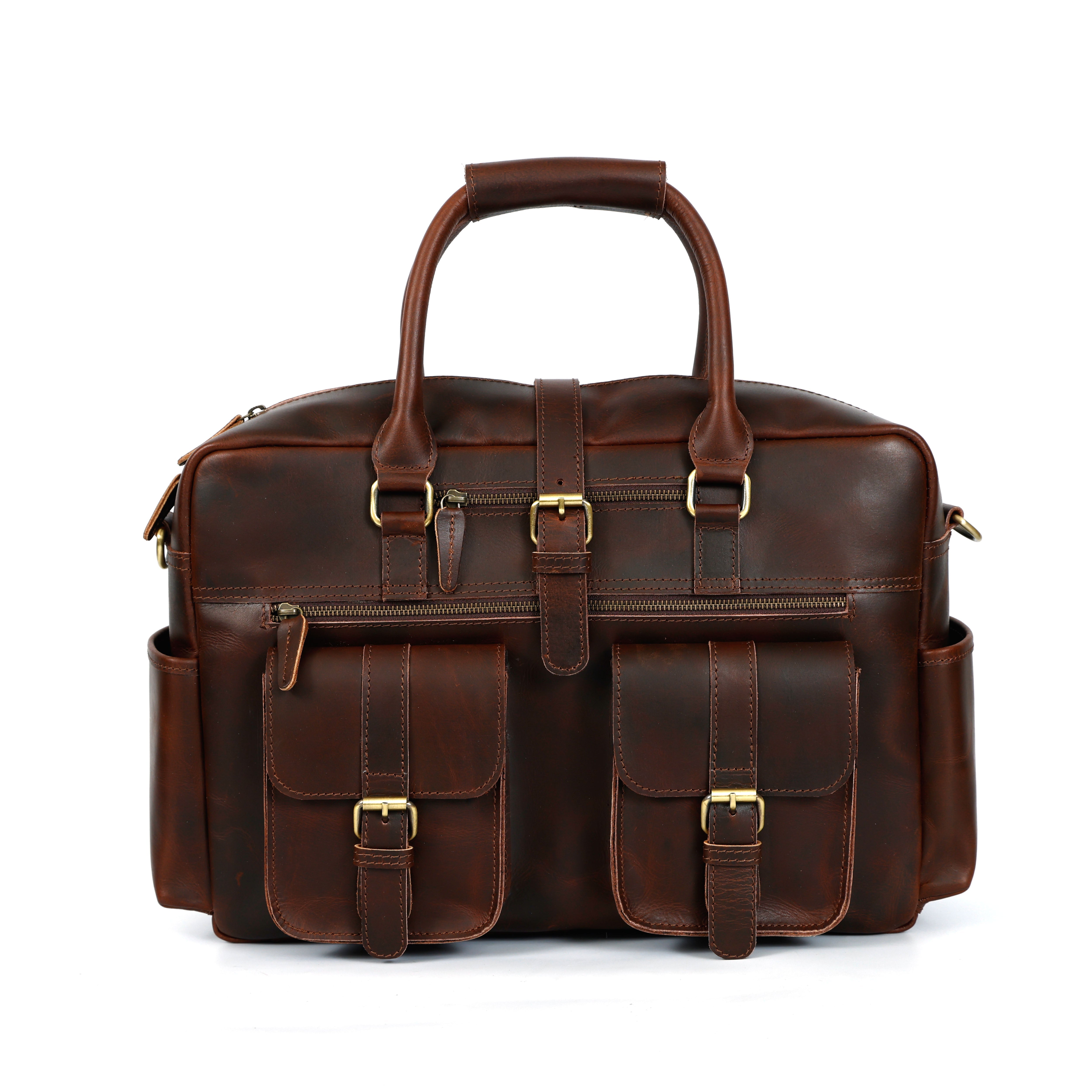 Haven Buffalo Leather Briefcase