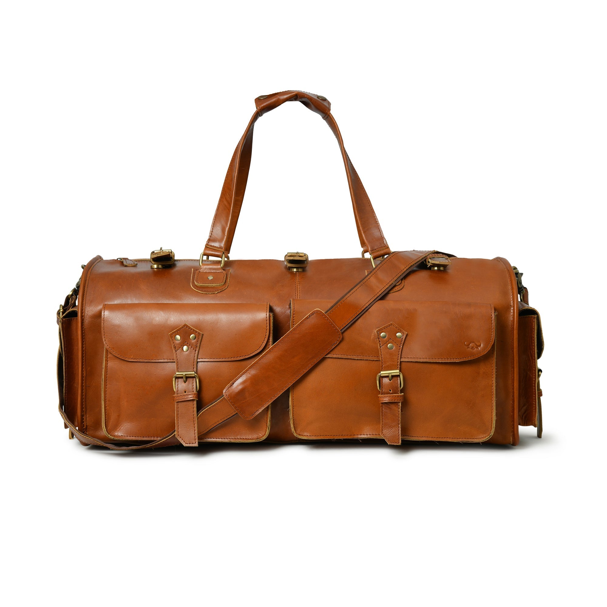 Cool Buffalo Leather Travel Duffle Bag