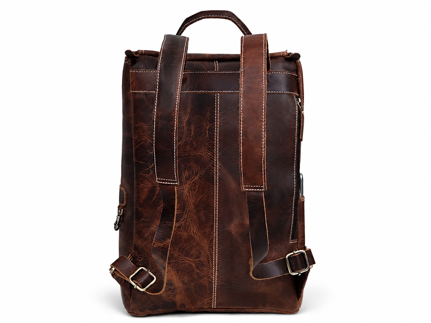 DLC Buffalo Leather Backpack - Brown