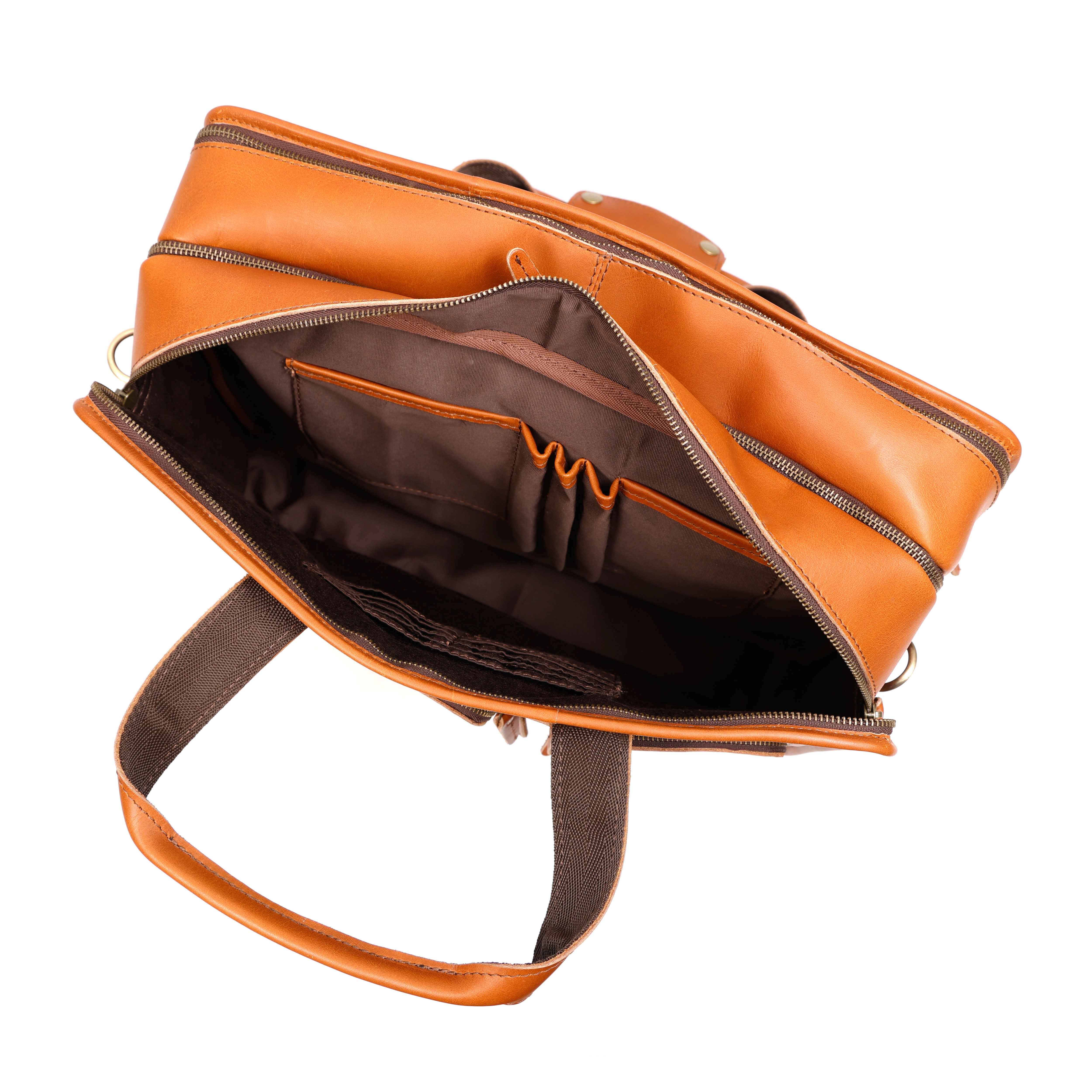 Leon Buffalo Leather Briefcase