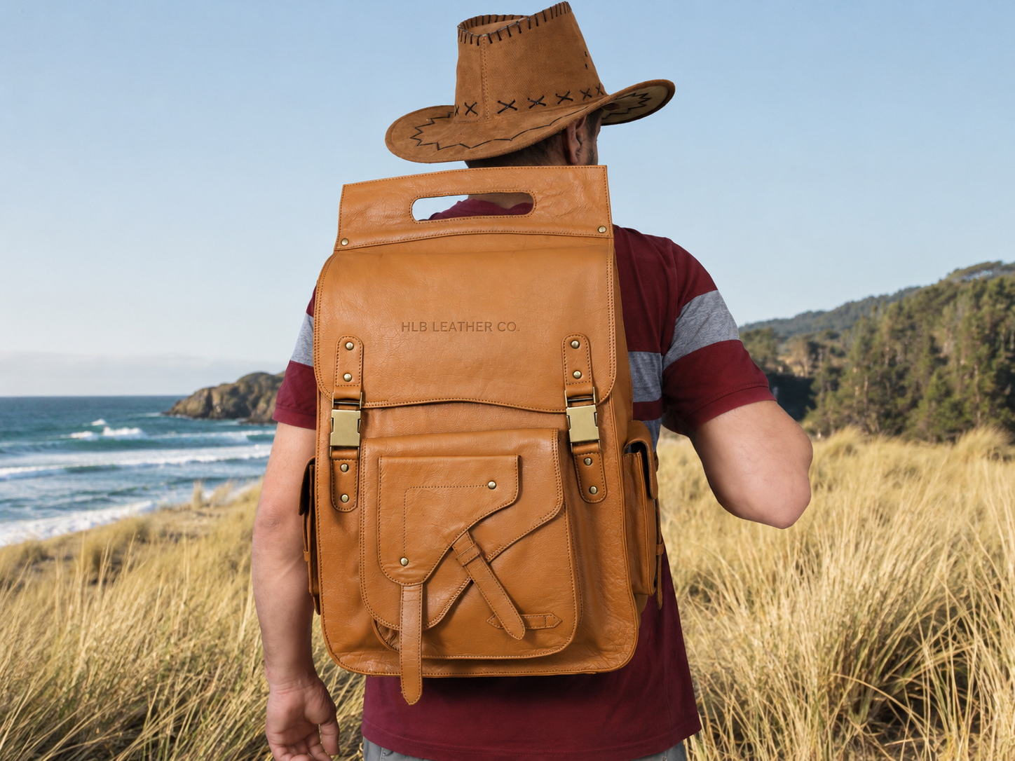 ROMEO Leather Backpack Travel