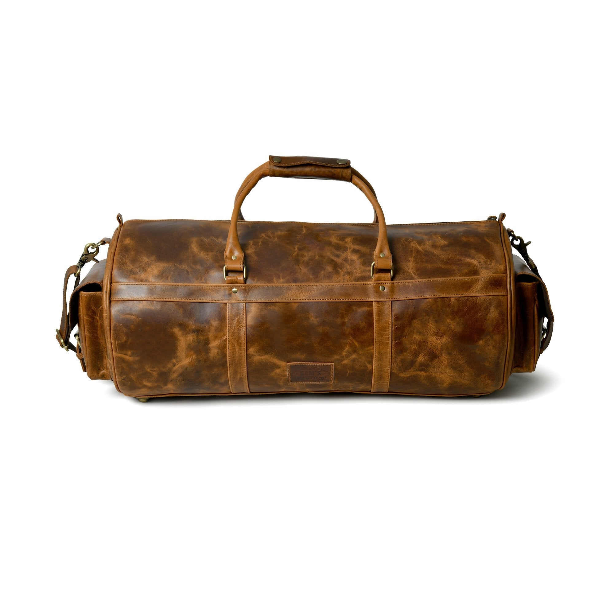 Buffalo Leather Overnight Duffle Bag