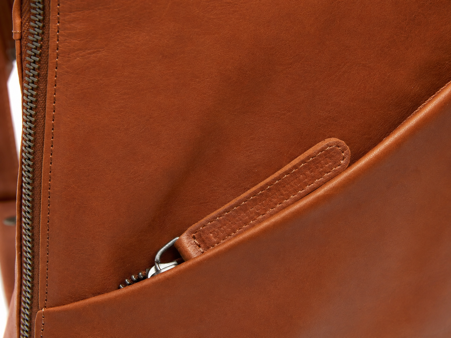 Leather Backpack Cognac Amanda