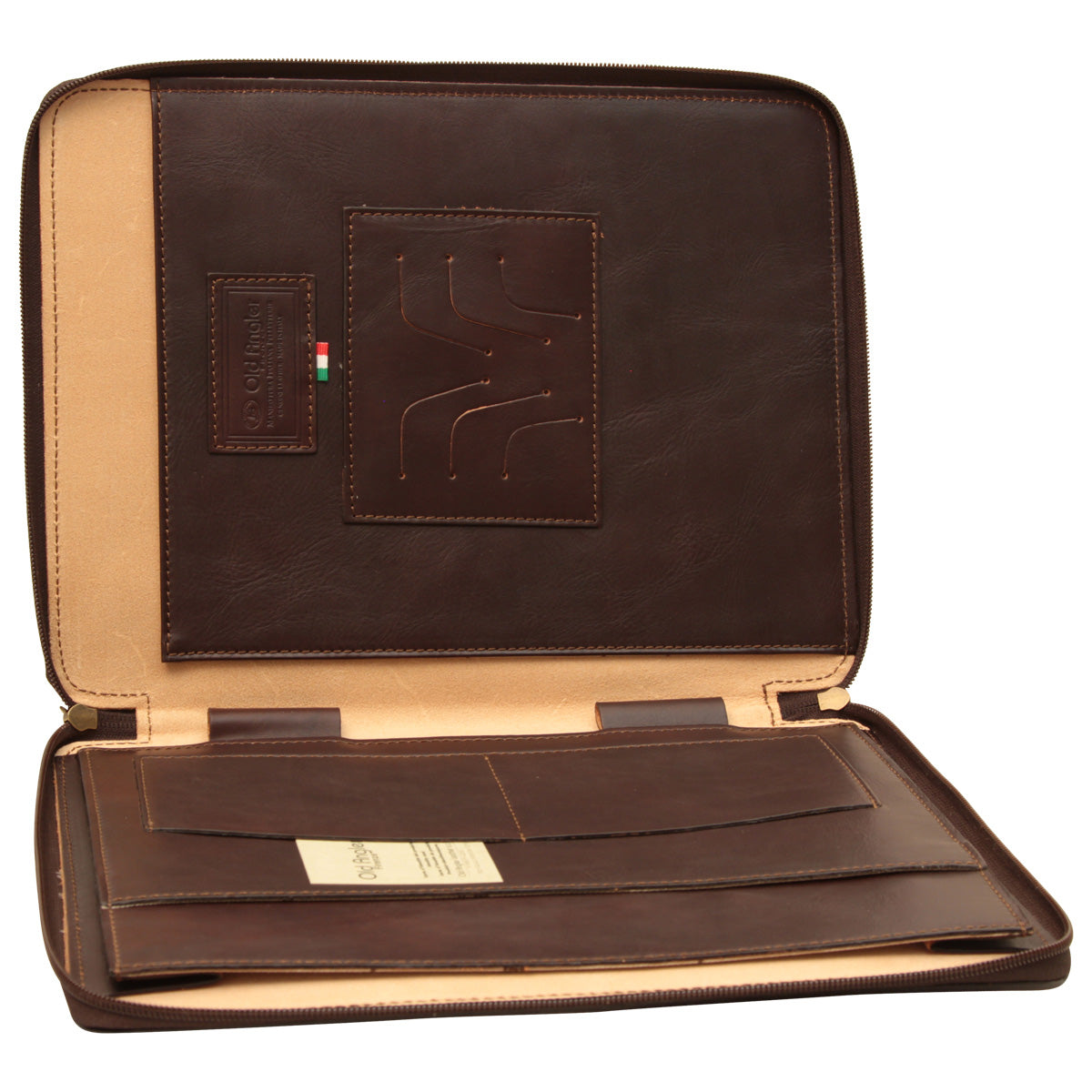 Dark Brown Cowhide Leather Portfolio – Handmade Italian Business Folio