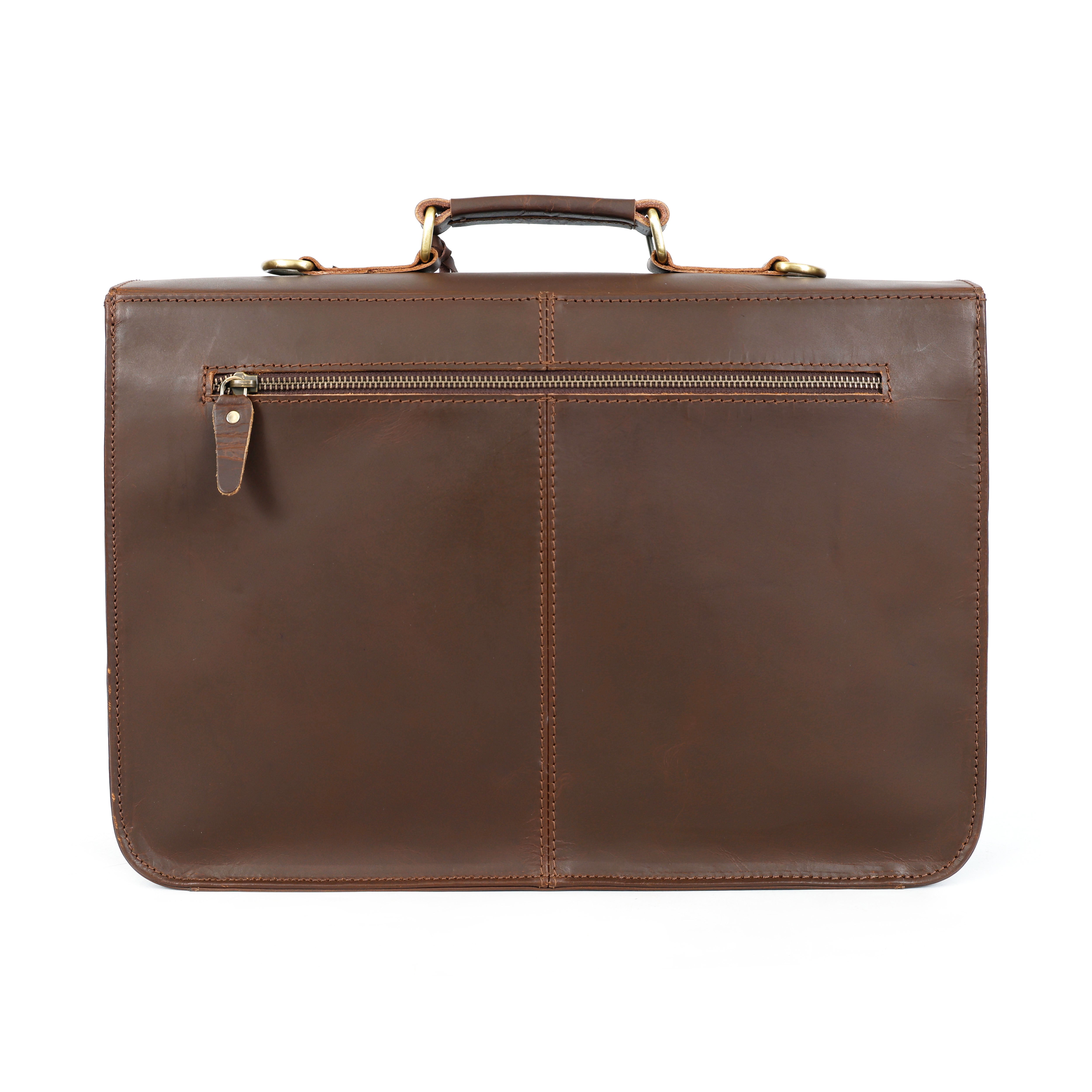 Bennett Men's Buffalo Leather Messenger Bag – Vintage Work Satchel
