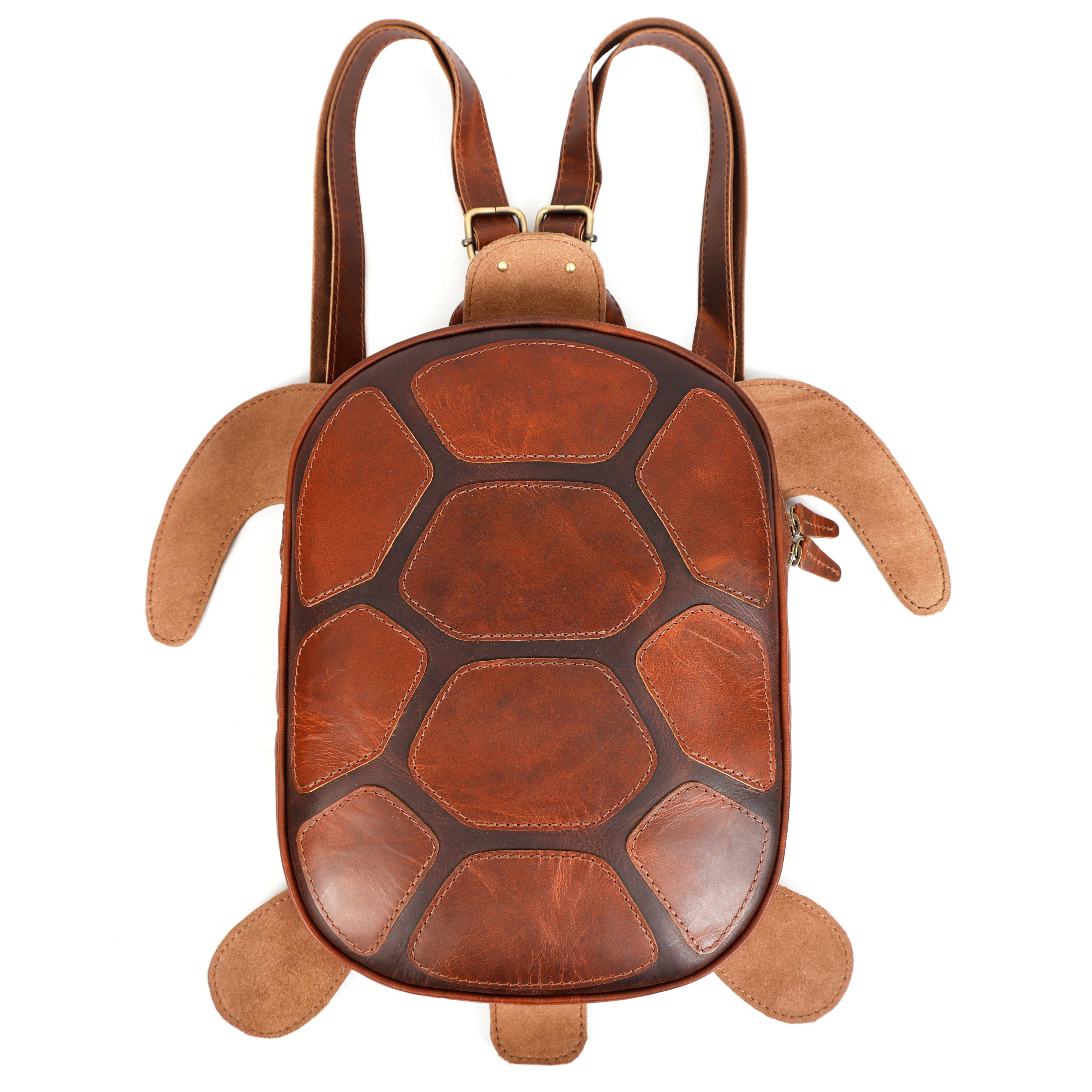 Handmade Turtle Leather Backpack