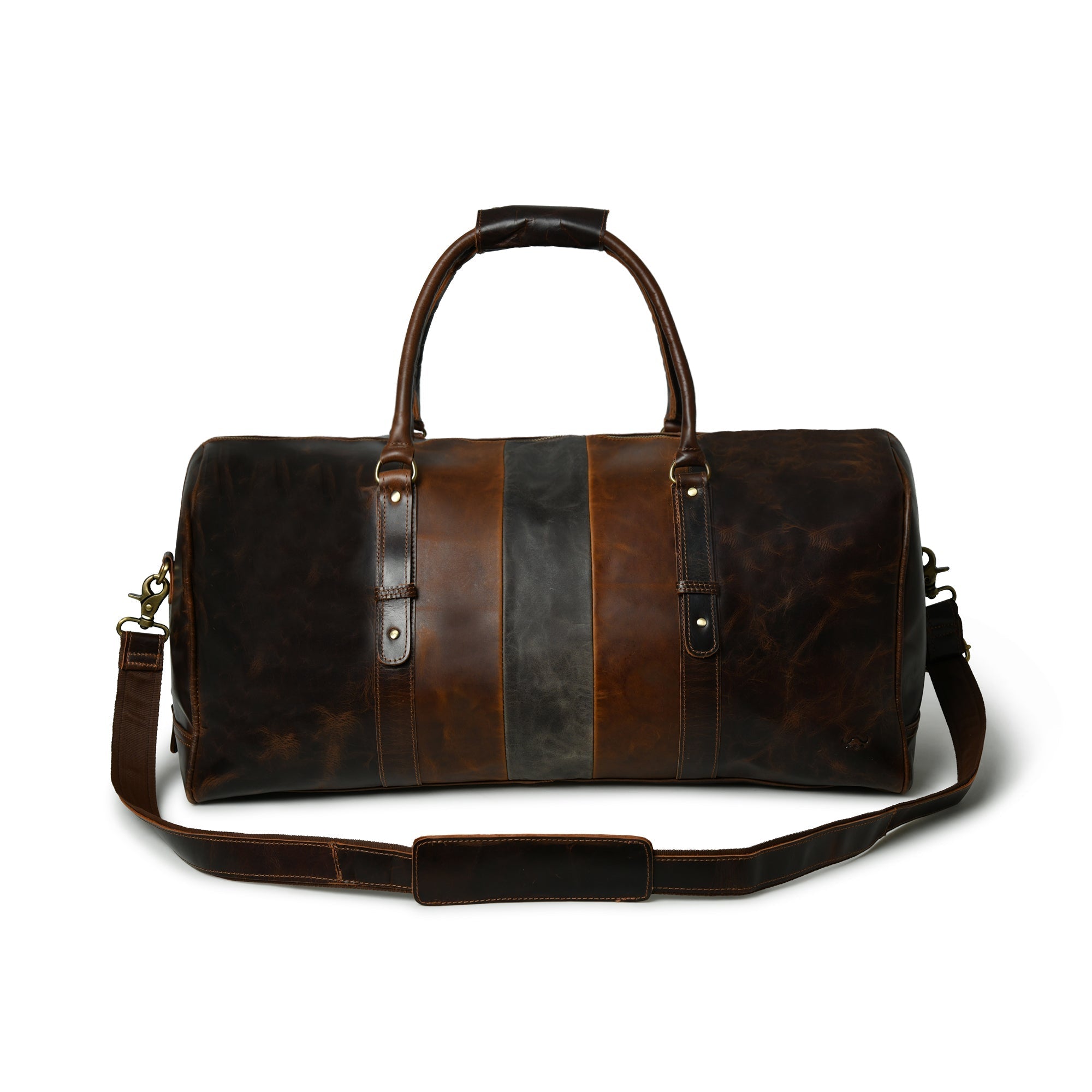 Bistre Wink Leather Duffle Bag