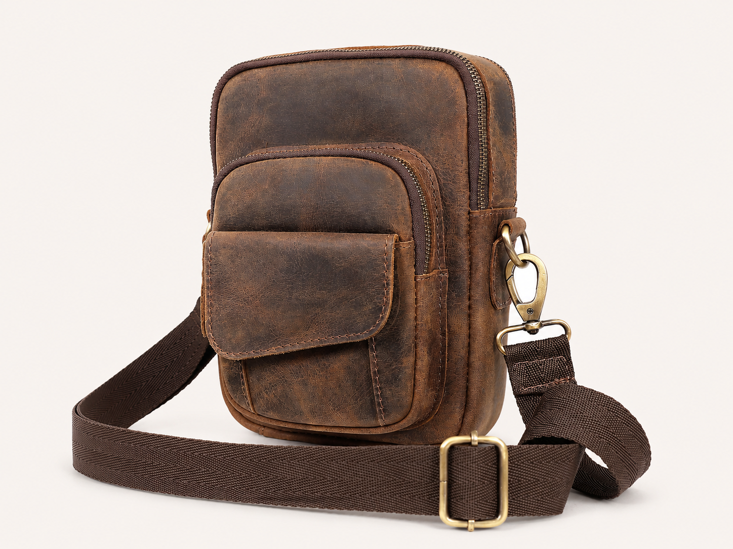 Cove Buffalo Leather Crossbody Bag