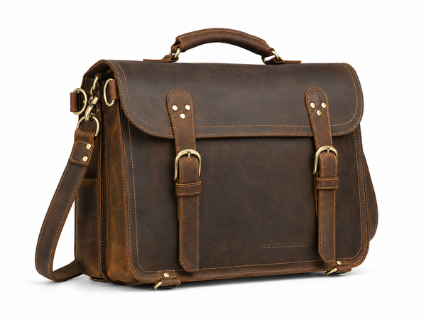 Classic Vintage Leather Briefcase
