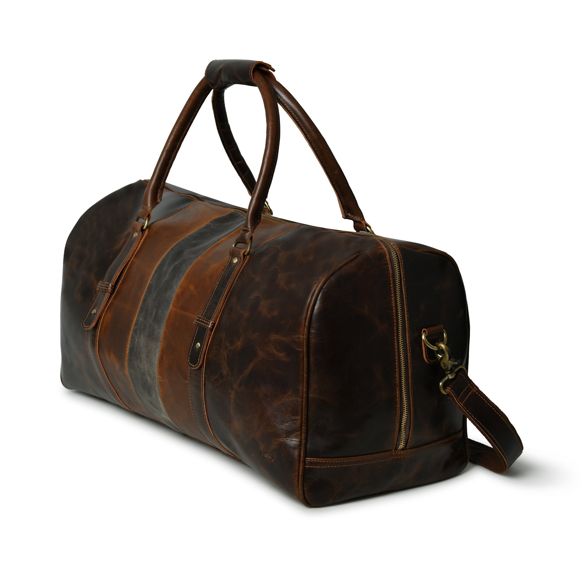 Bistre Wink Leather Duffle Bag