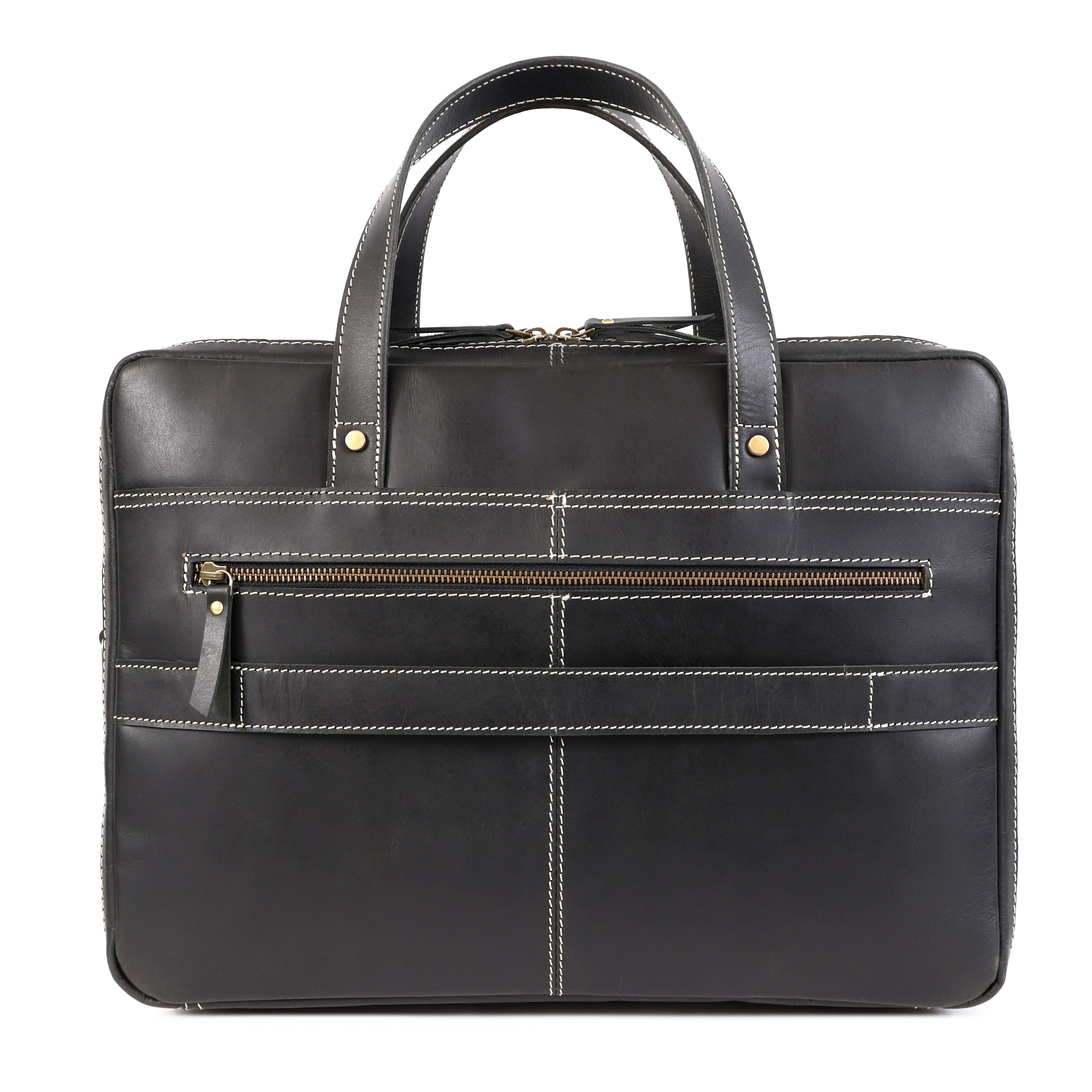 Dylan Black Leather Briefcase