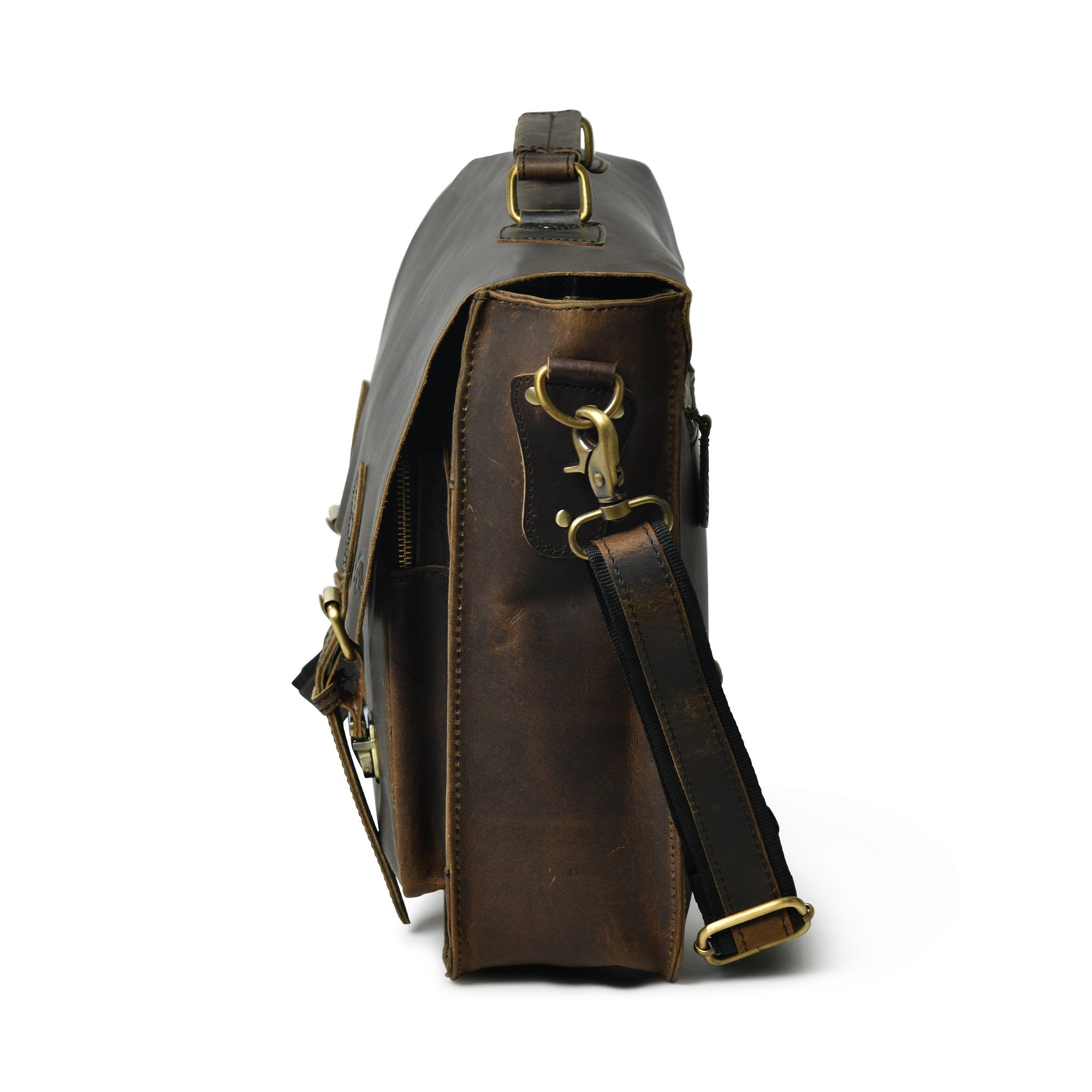 Vintage Buffalo Leather Briefcase