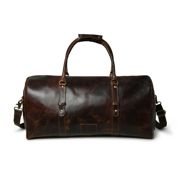 Bistre Wink Leather Duffle Bag