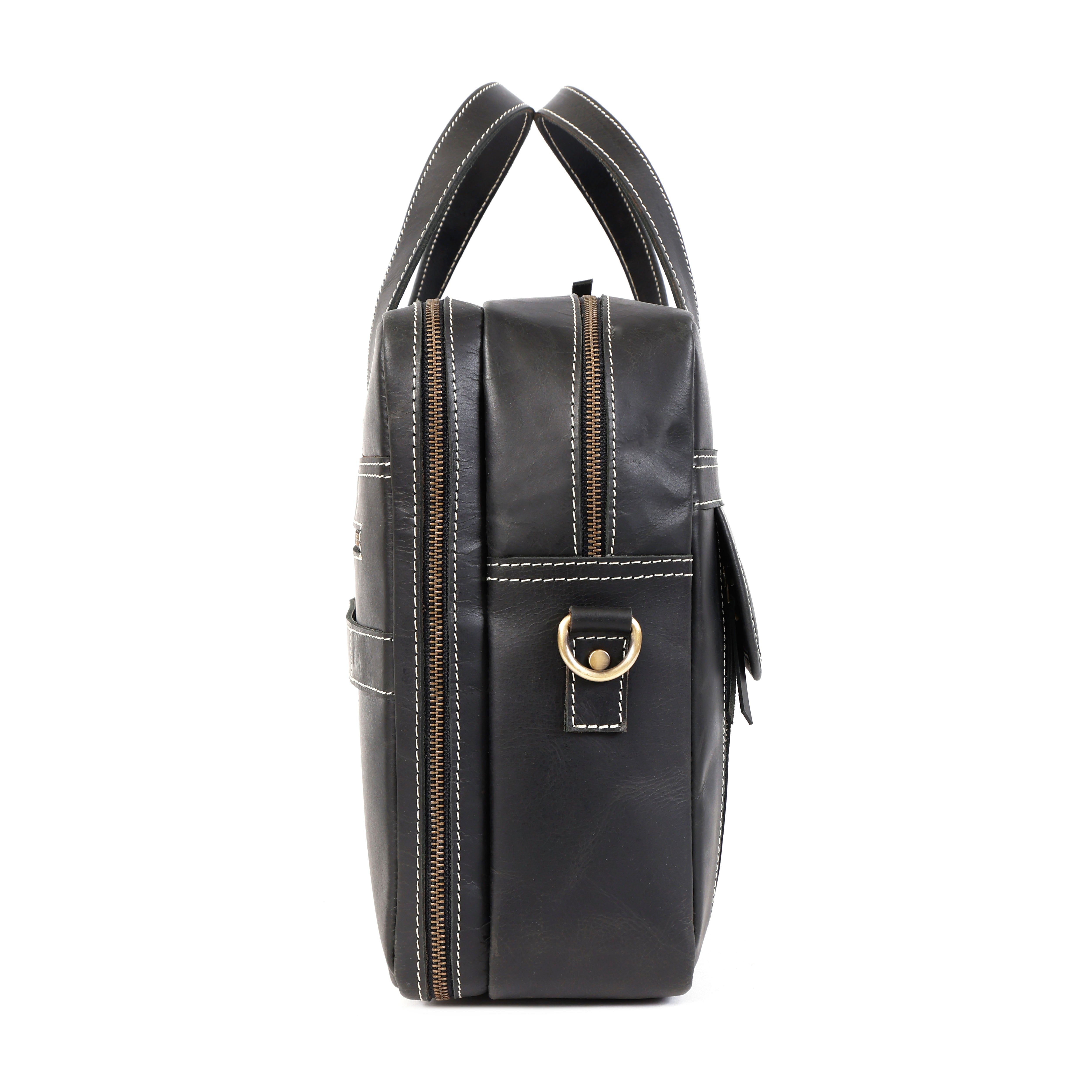 Dylan Black Leather Briefcase