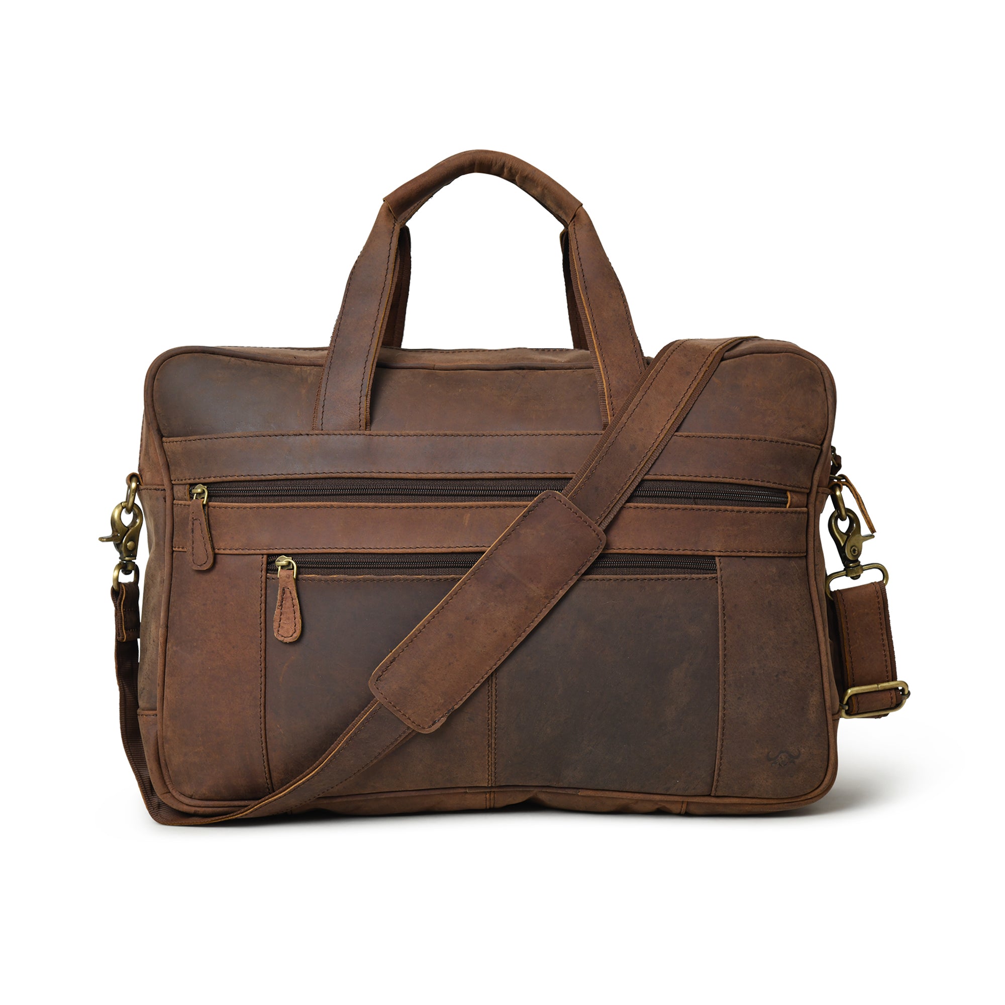 Buffalo Leather Messenger Briefcase Bag