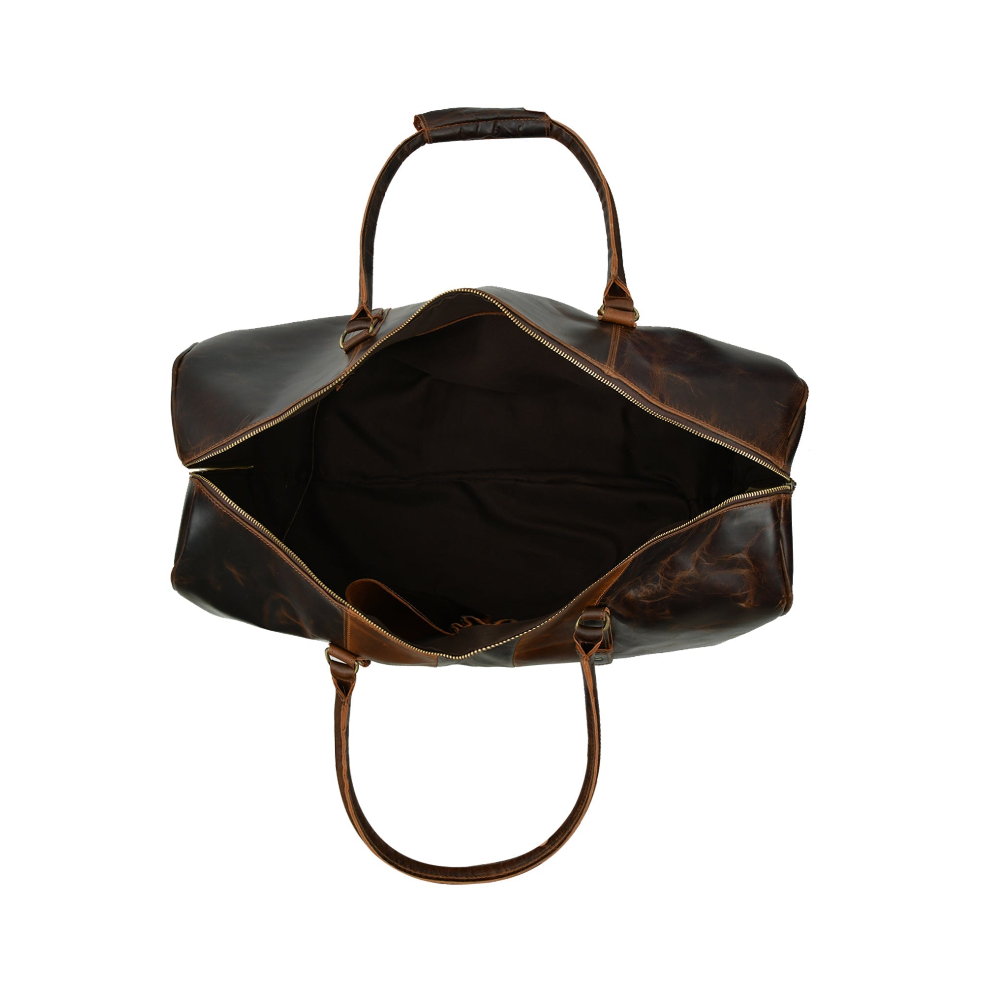 Bistre Wink Leather Duffle Bag
