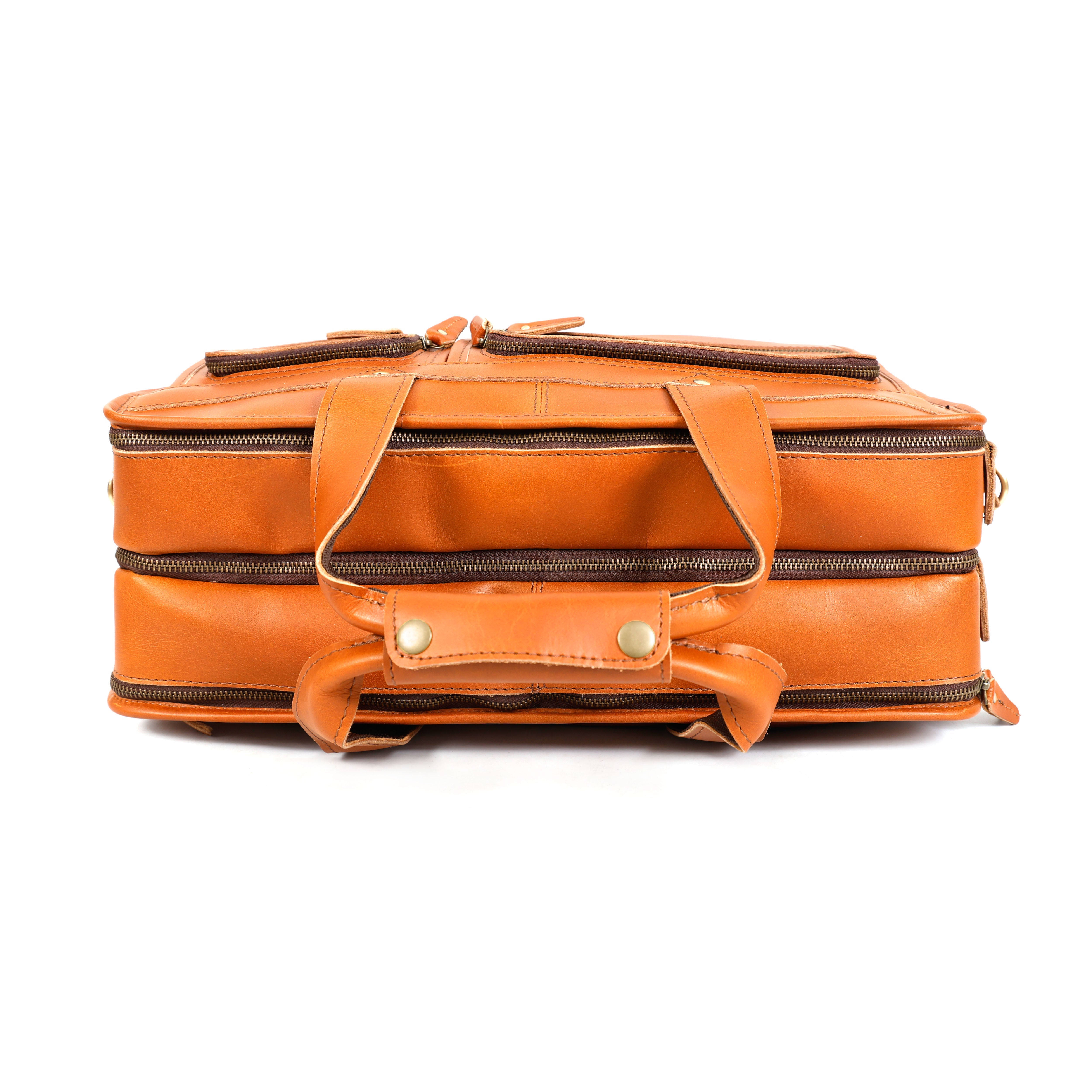 Leon Buffalo Leather Briefcase