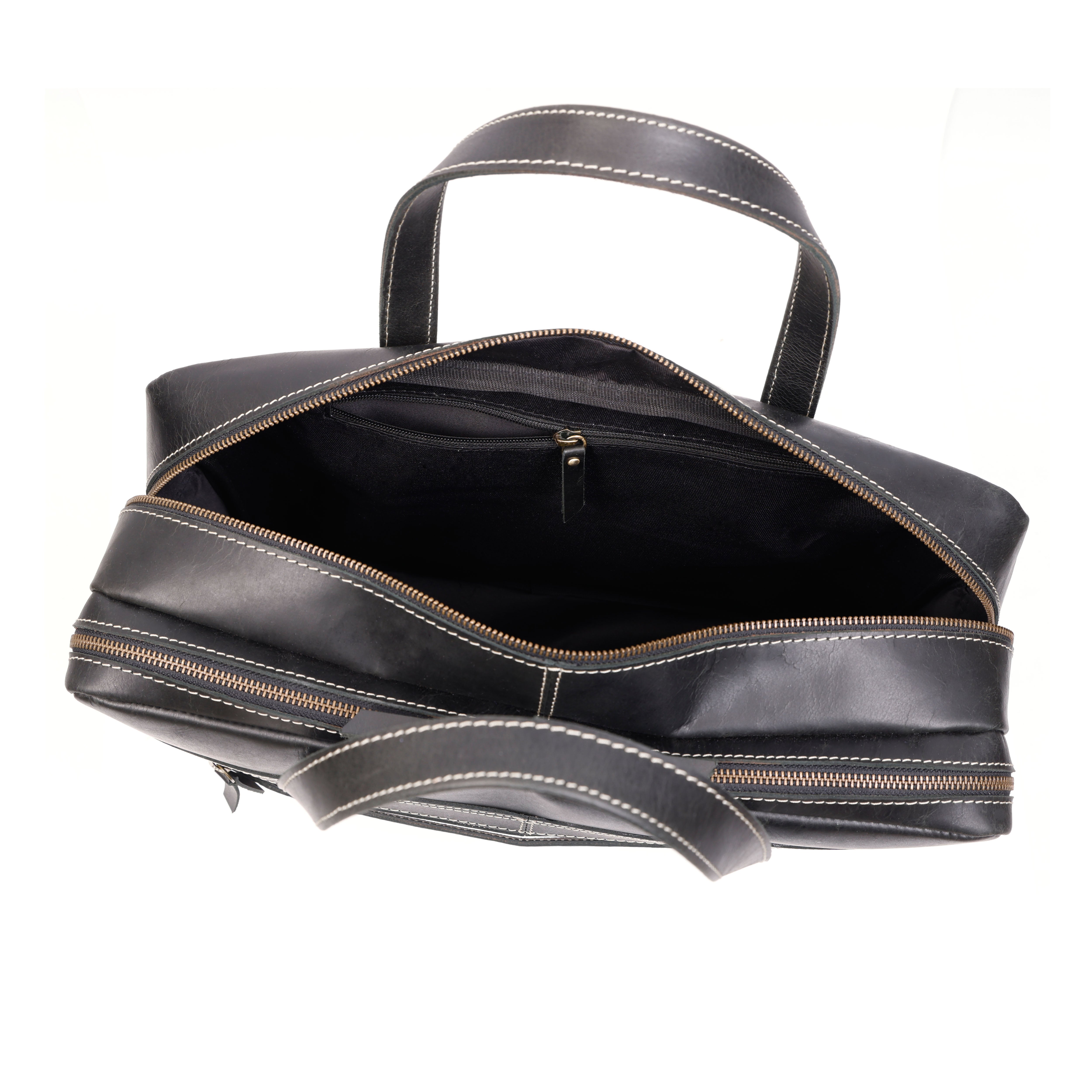 Dylan Black Leather Briefcase