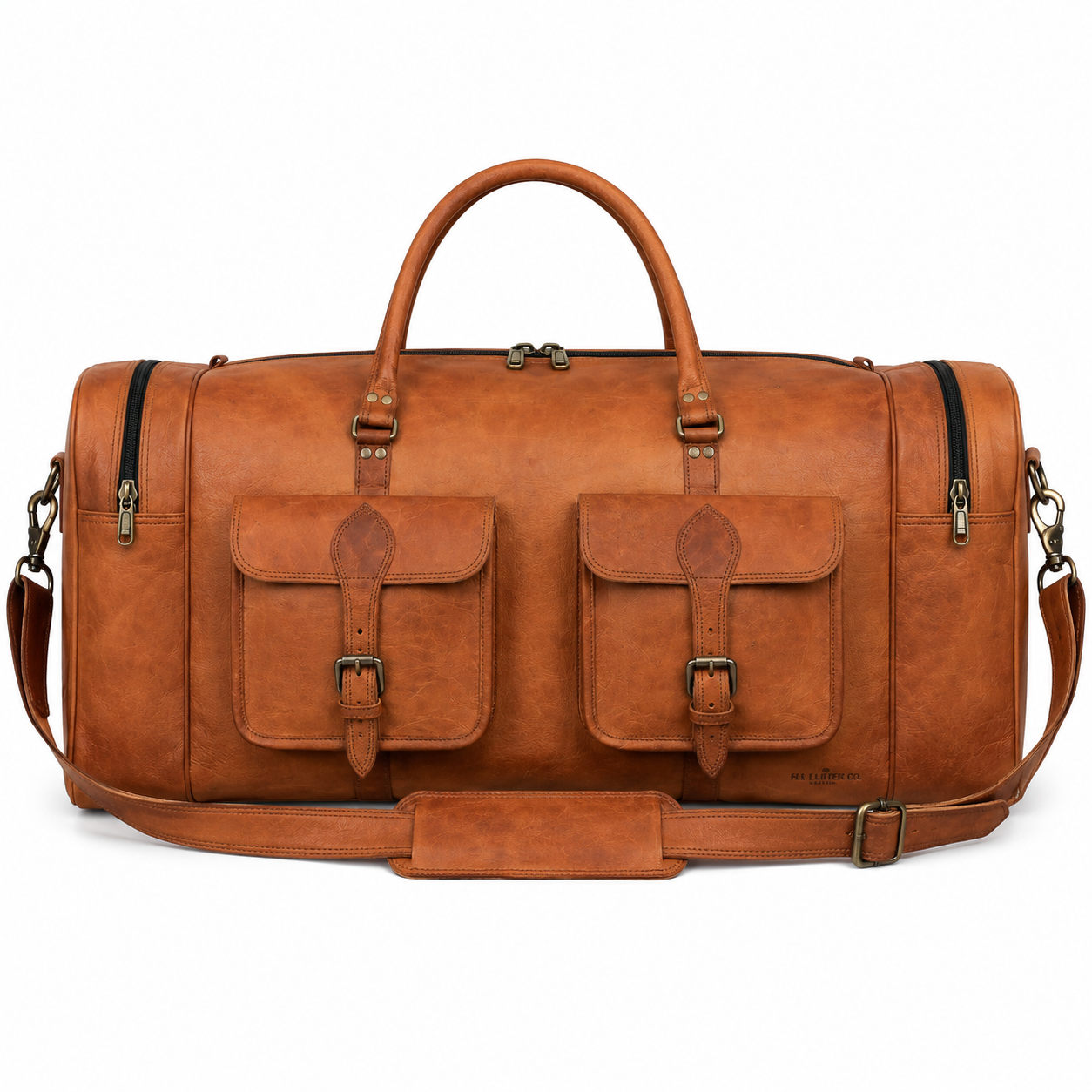 Leather Duffel Bag for Men – 32-Inch Large Travel Holdall, Gym, Sports, Overnight, and Weekend Bag