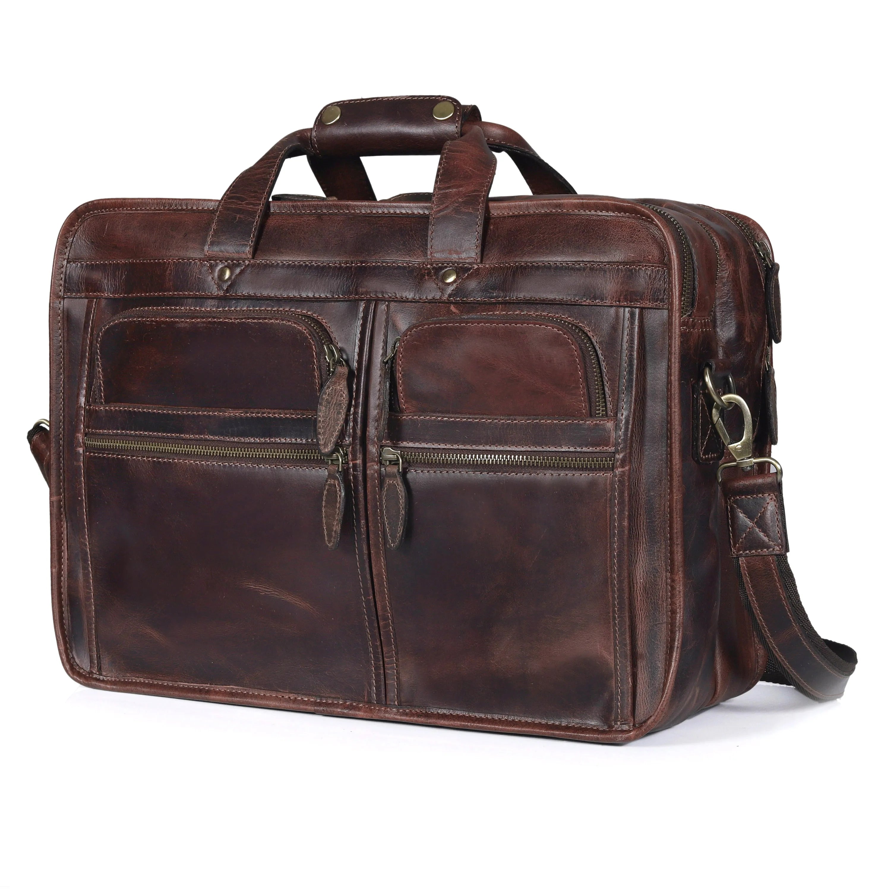 Farm Premium Buffalo Leather Briefcase