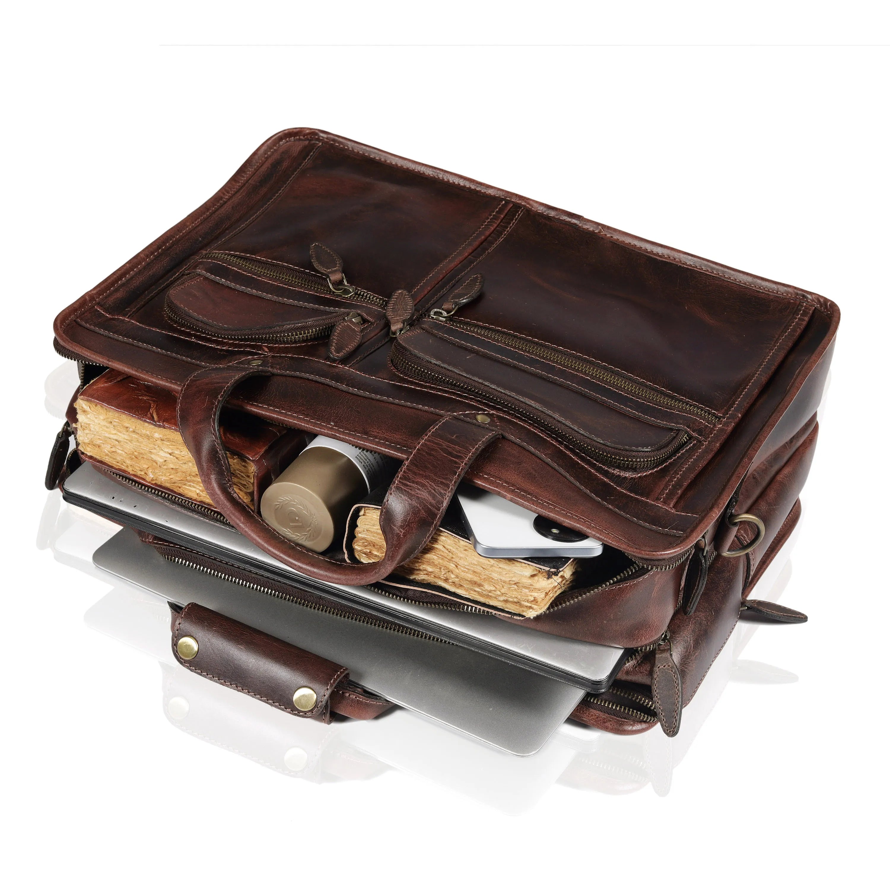 Farm Premium Buffalo Leather Briefcase