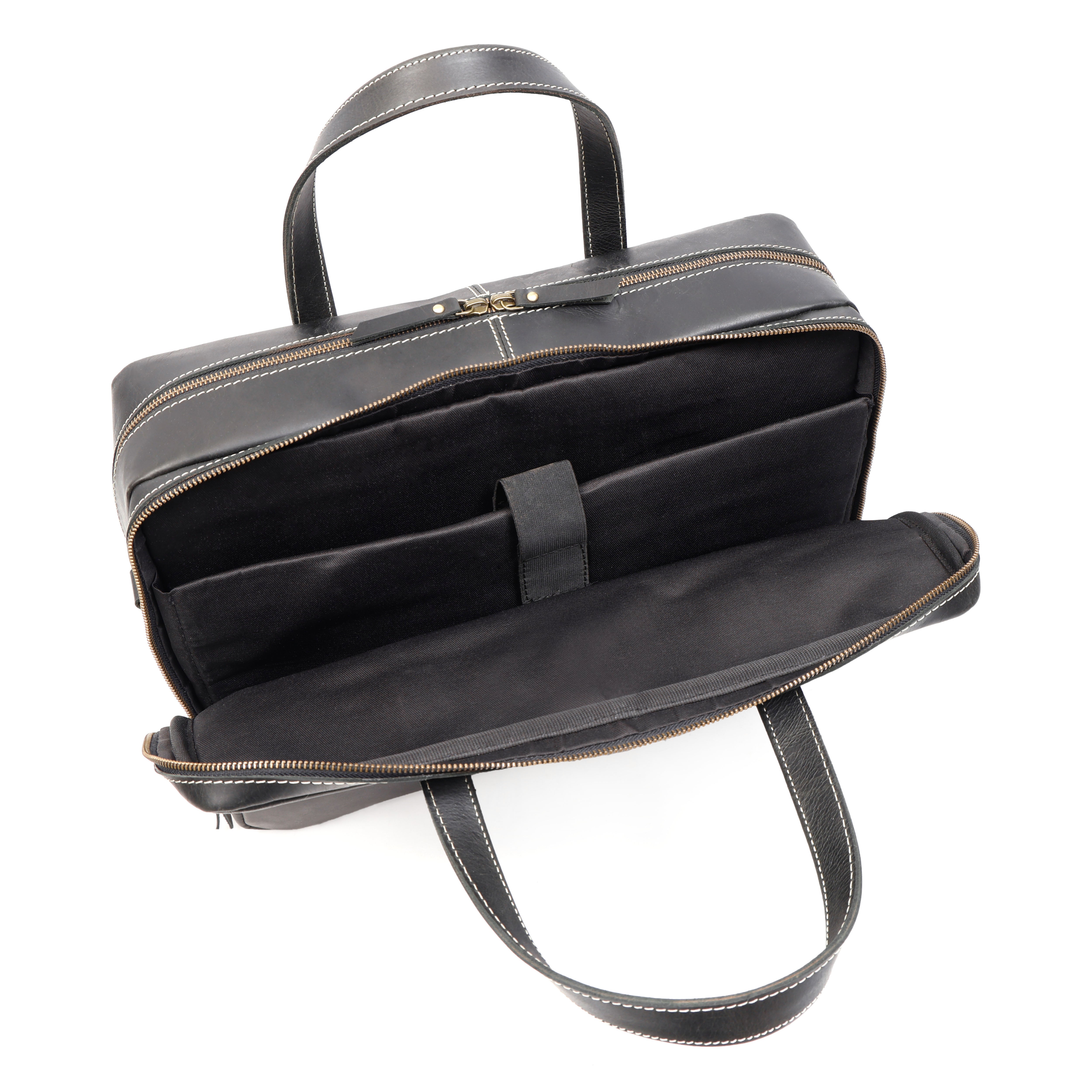 Dylan Black Leather Briefcase