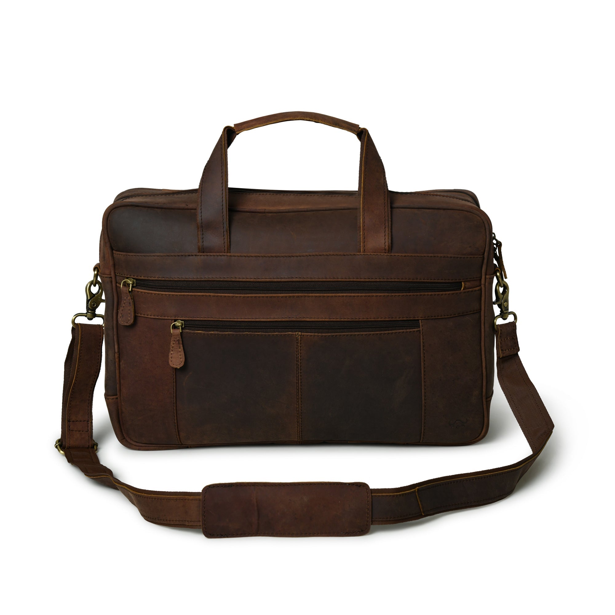 Buffalo Leather Messenger Briefcase Bag