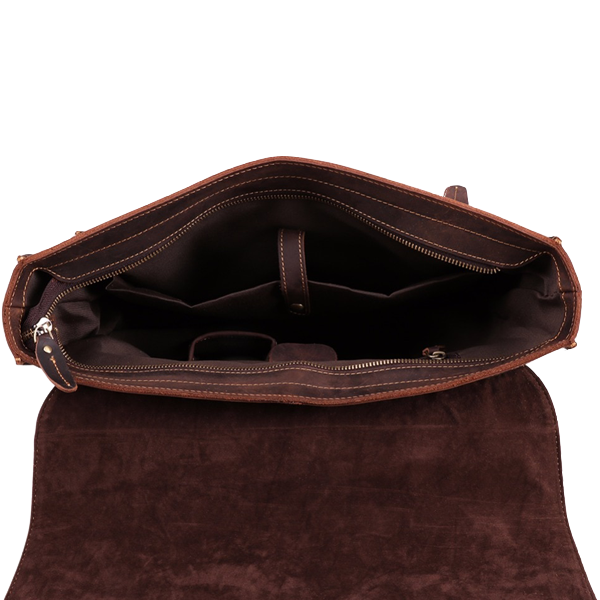 Rowan Men's Leather Briefcase – Classic Work & Business Bag