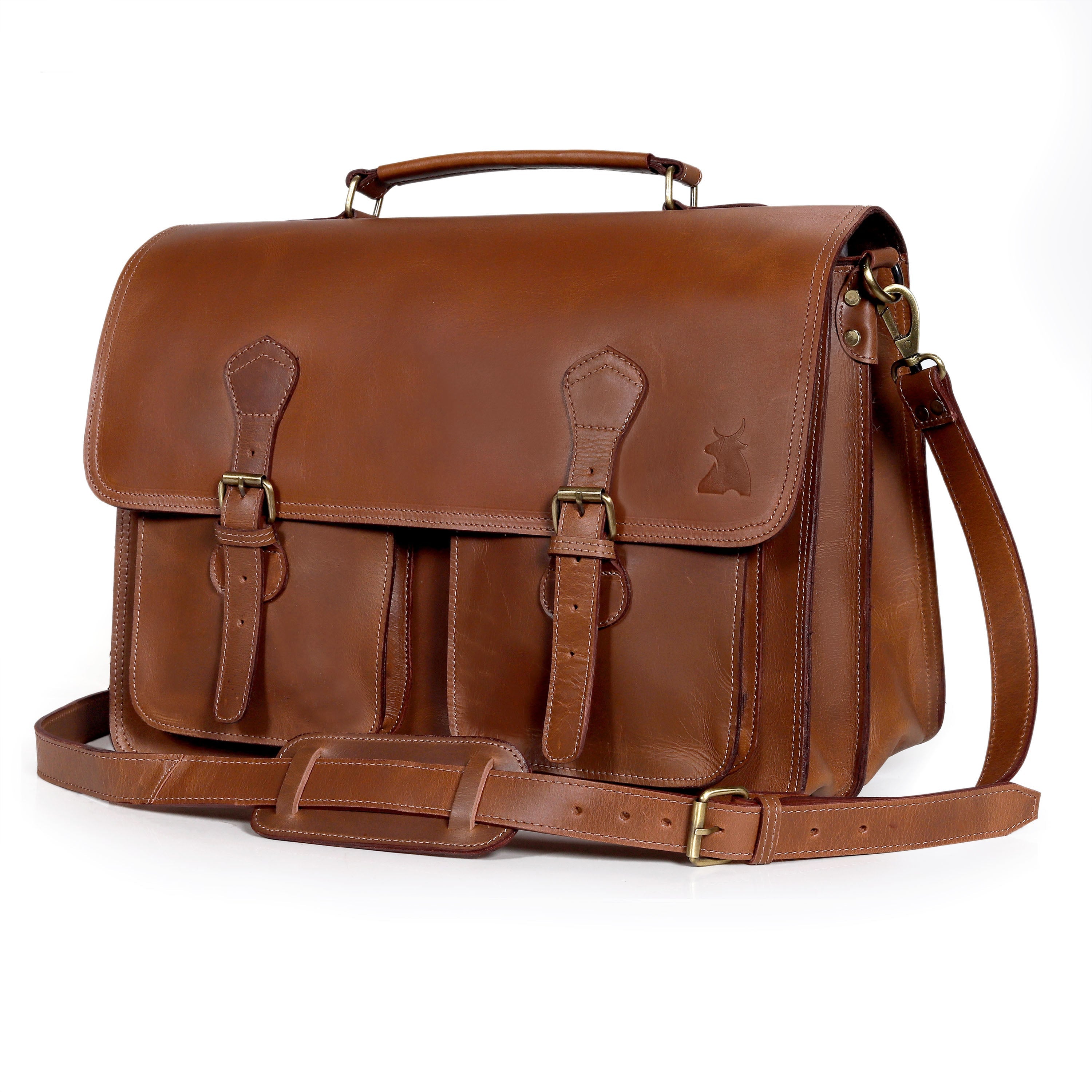 Roosevelt Buffalo Leather Briefcase