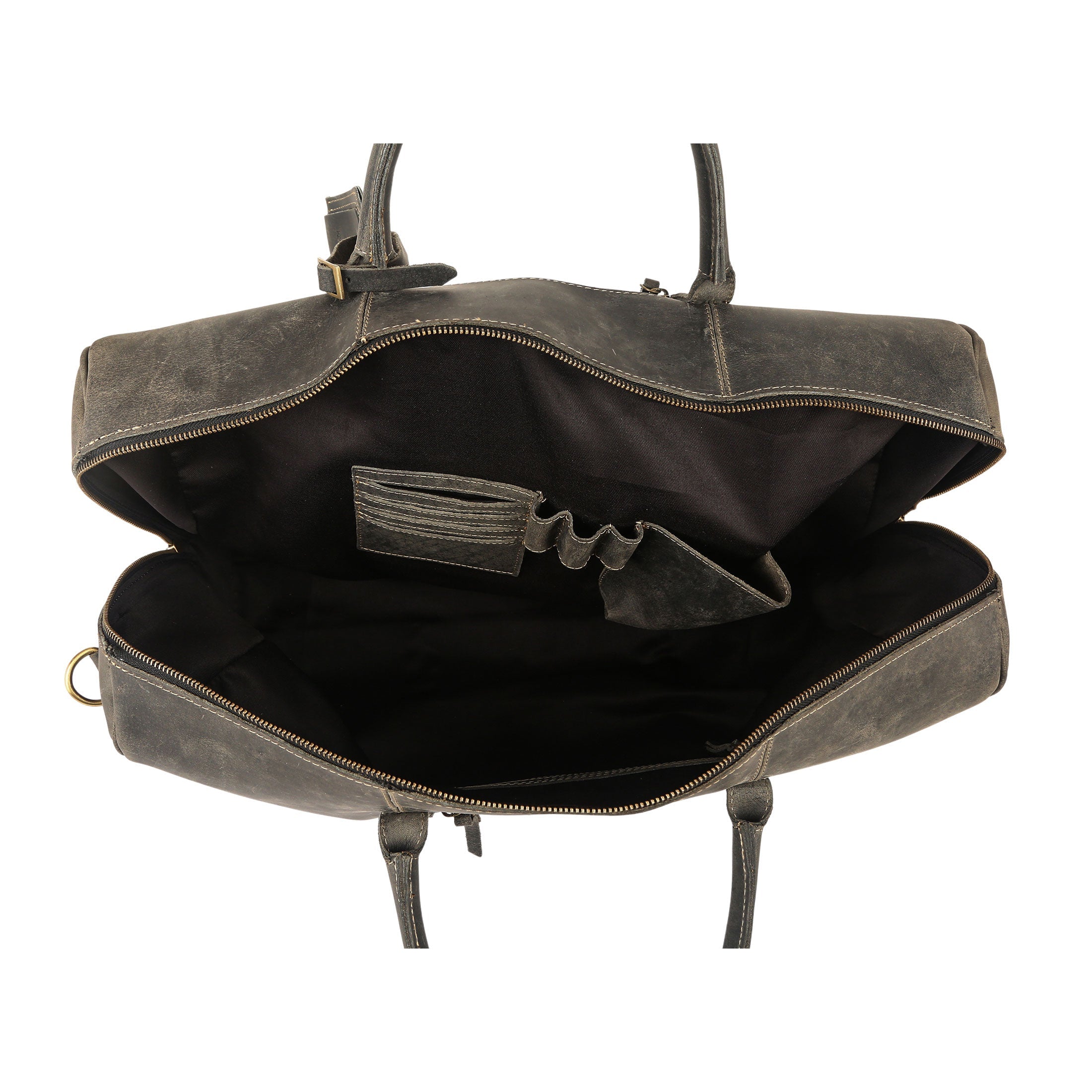 Leather 20-Inch Travel Duffel Bag for Men and Women - Full Grain Leather Overnight, Weekend, Gym, and Sports Bag