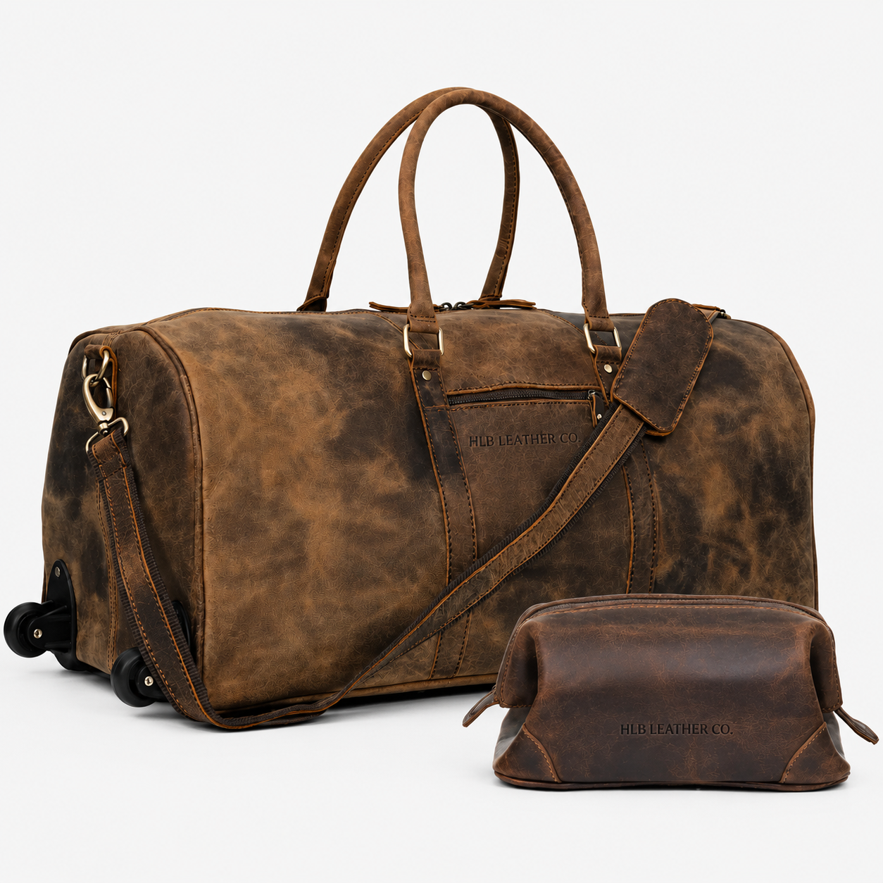 Atlanta Leather Duffle Combo