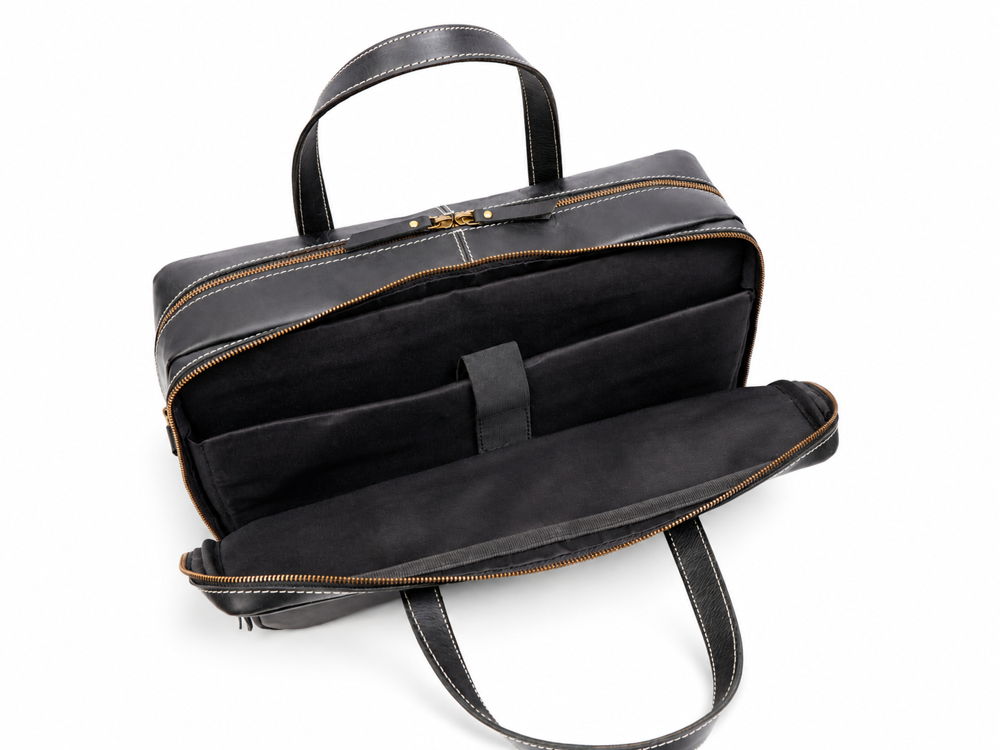 Weston Black Leather Briefcase