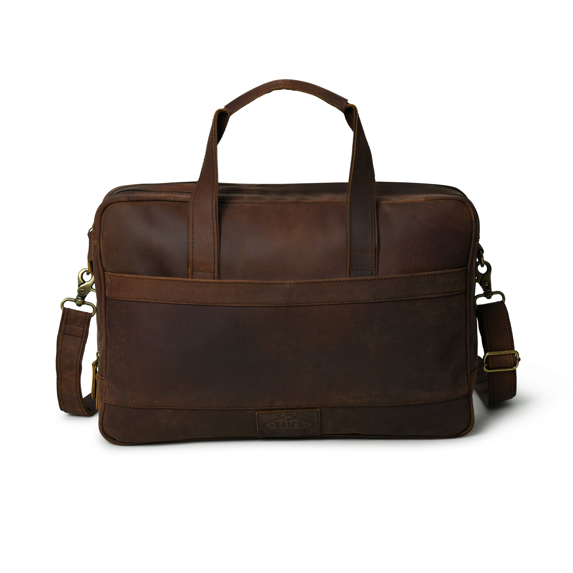 Buffalo Leather Messenger Briefcase Bag