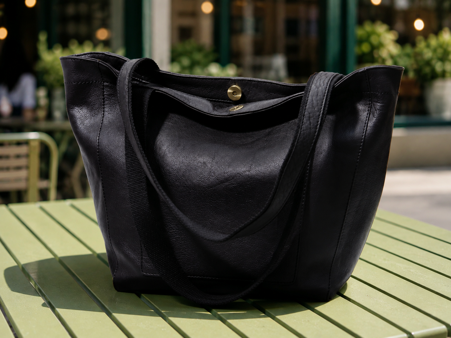 Perfect Leather Tote Bag - Black