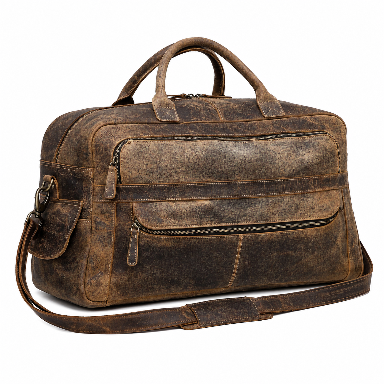 Leather Roll-Up Duffel
