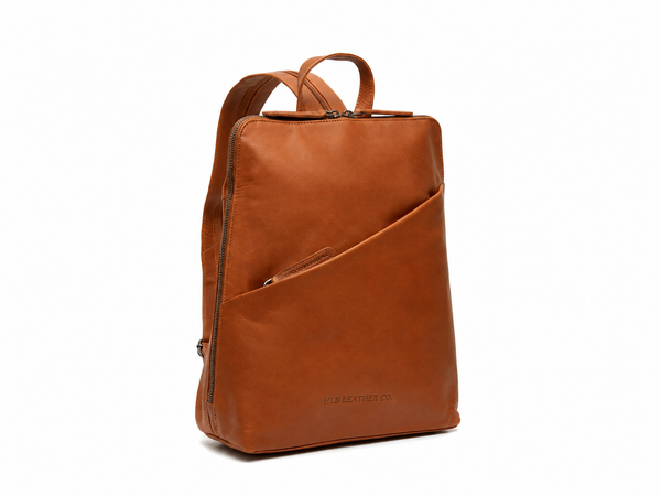 Leather Backpack Cognac Claire