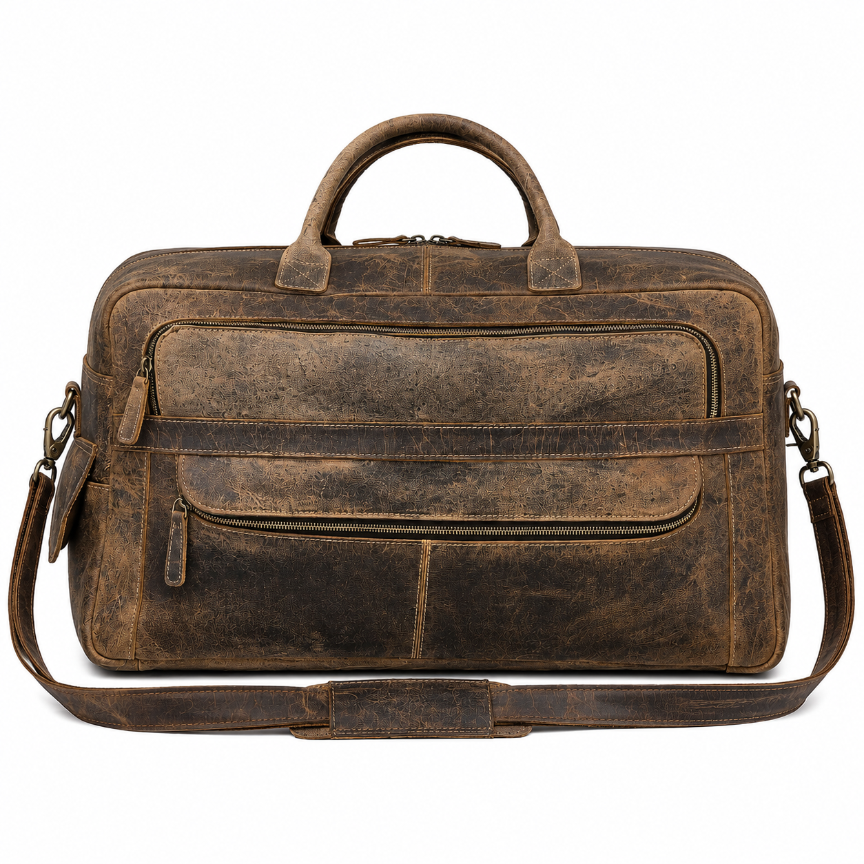 Leather Roll-Up Duffel