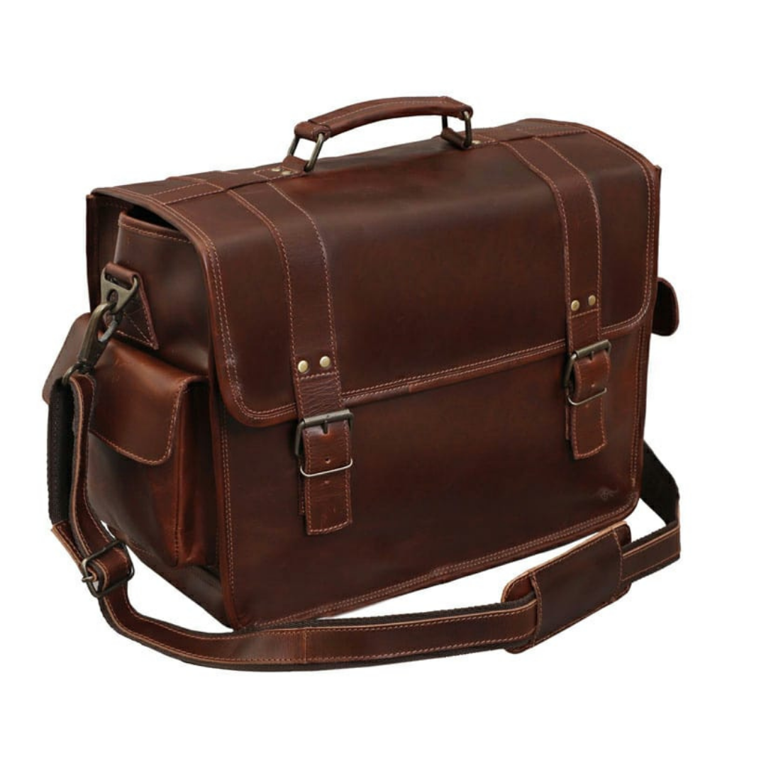 Buffalo Leather Satchel Briefcase