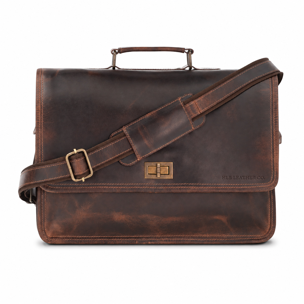 Parker Leather Messenger Bag for Men