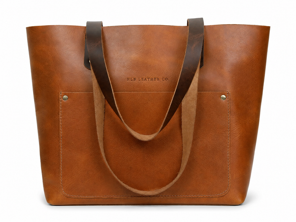 Tan Bella Buffalo Leather Tote Bag