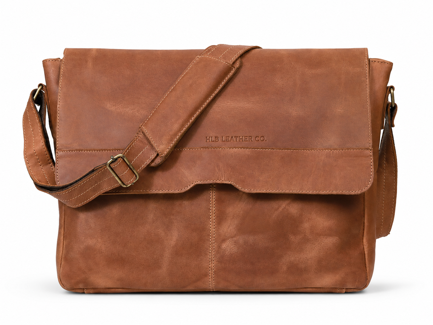 Executive Water Buffalo Leather Messenger Bag