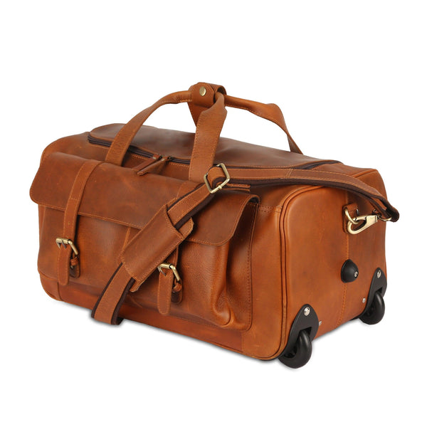 Leather Weekend Travel Duffel