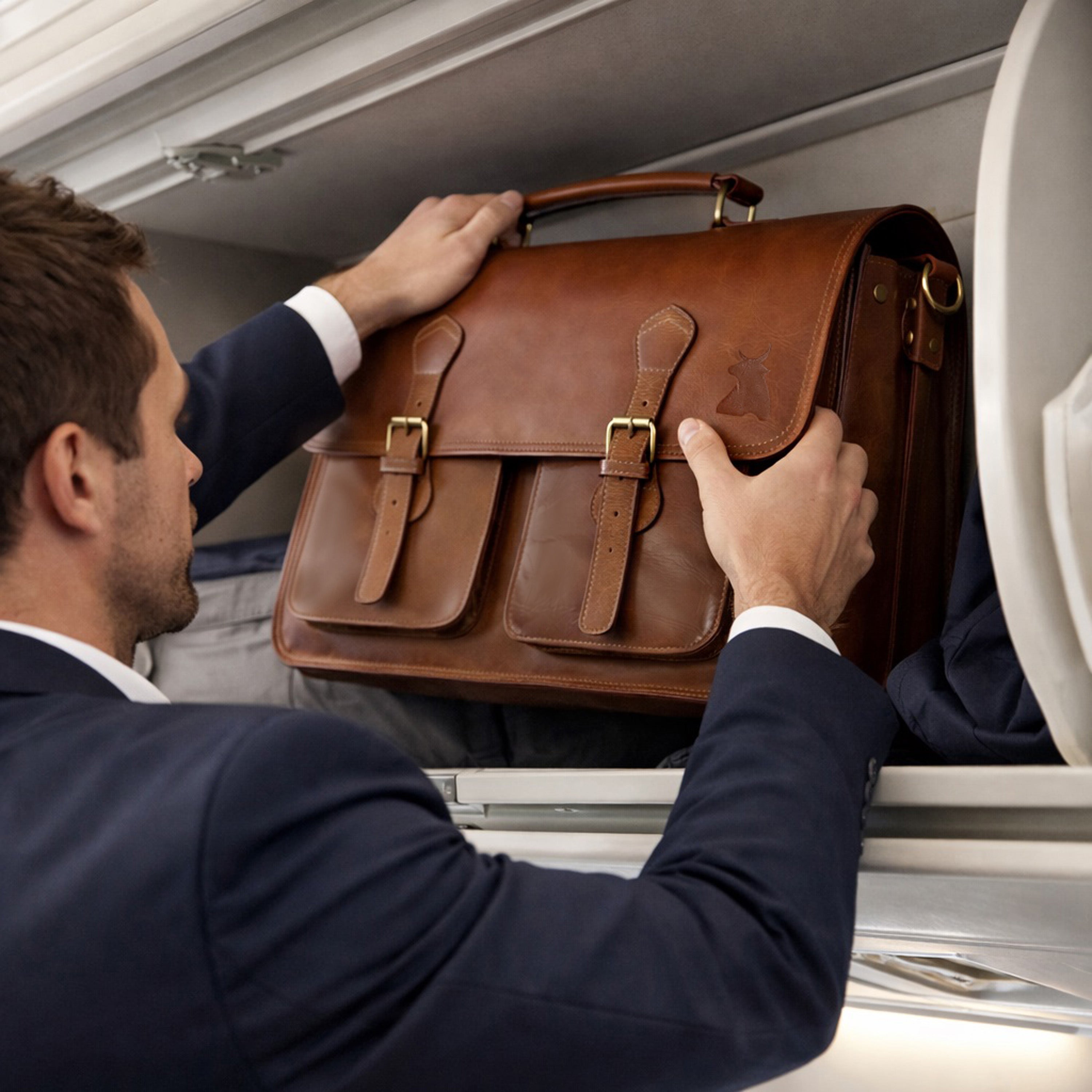 Roosevelt Buffalo Leather Briefcase