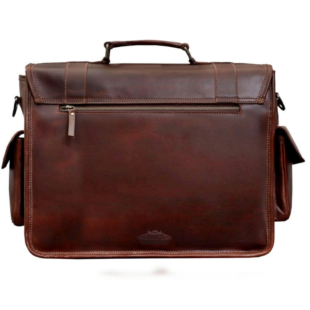 Buffalo Leather Satchel Briefcase